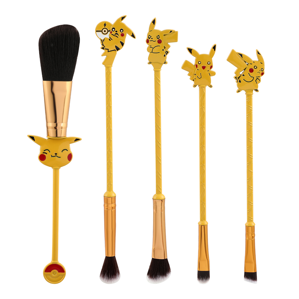 Beauty Makeup Tools Set - 5pcs/set Pokemon Pikachu Makeup Brushes Powder