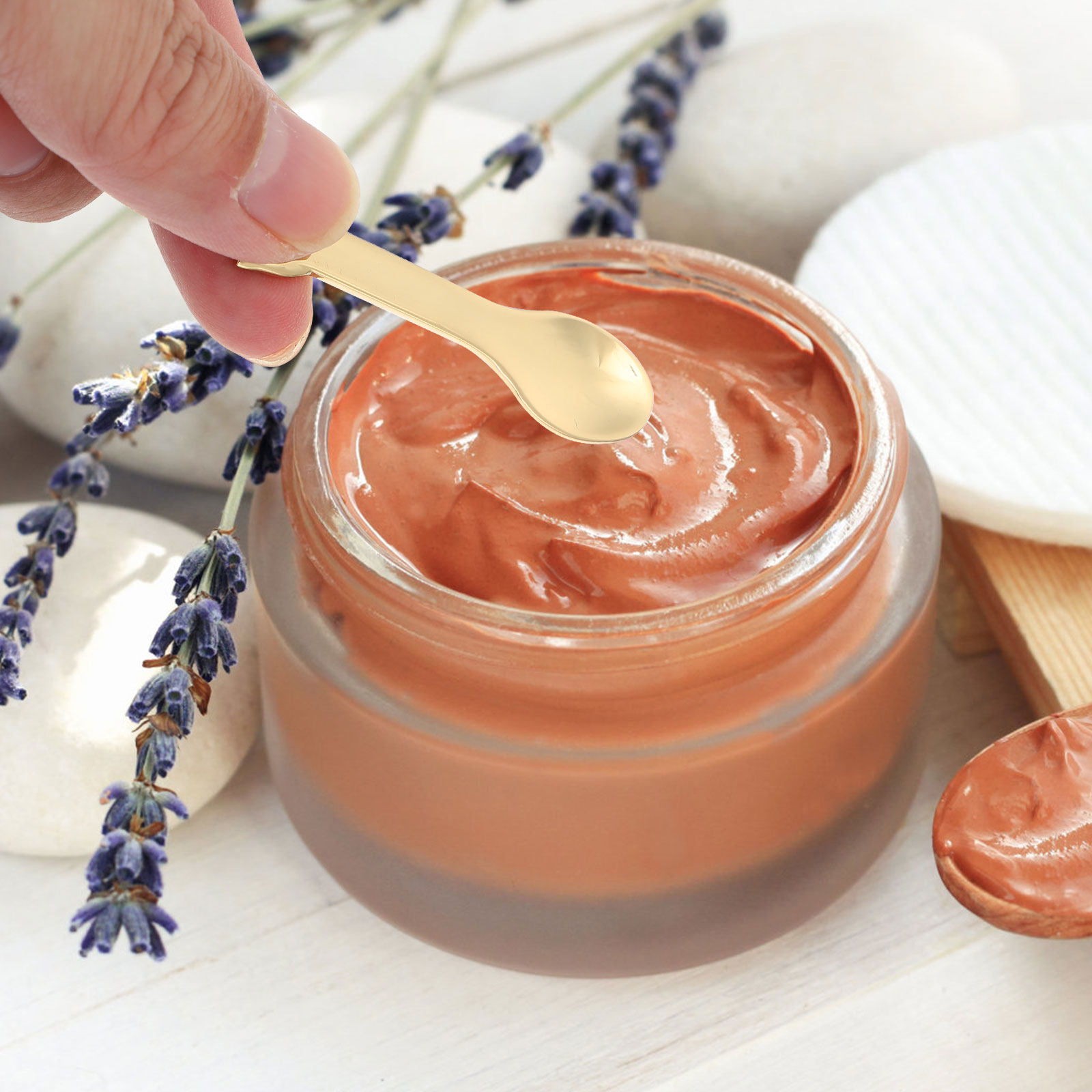Beauty Makeup Cream - 4Pcs Makeup Spoons Zinc Alloy Mini