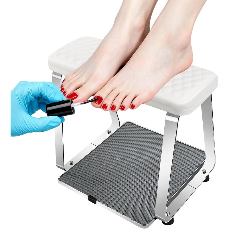Beauty Makeup Chair - AA51 Pedicure Stool In Stainless Steel