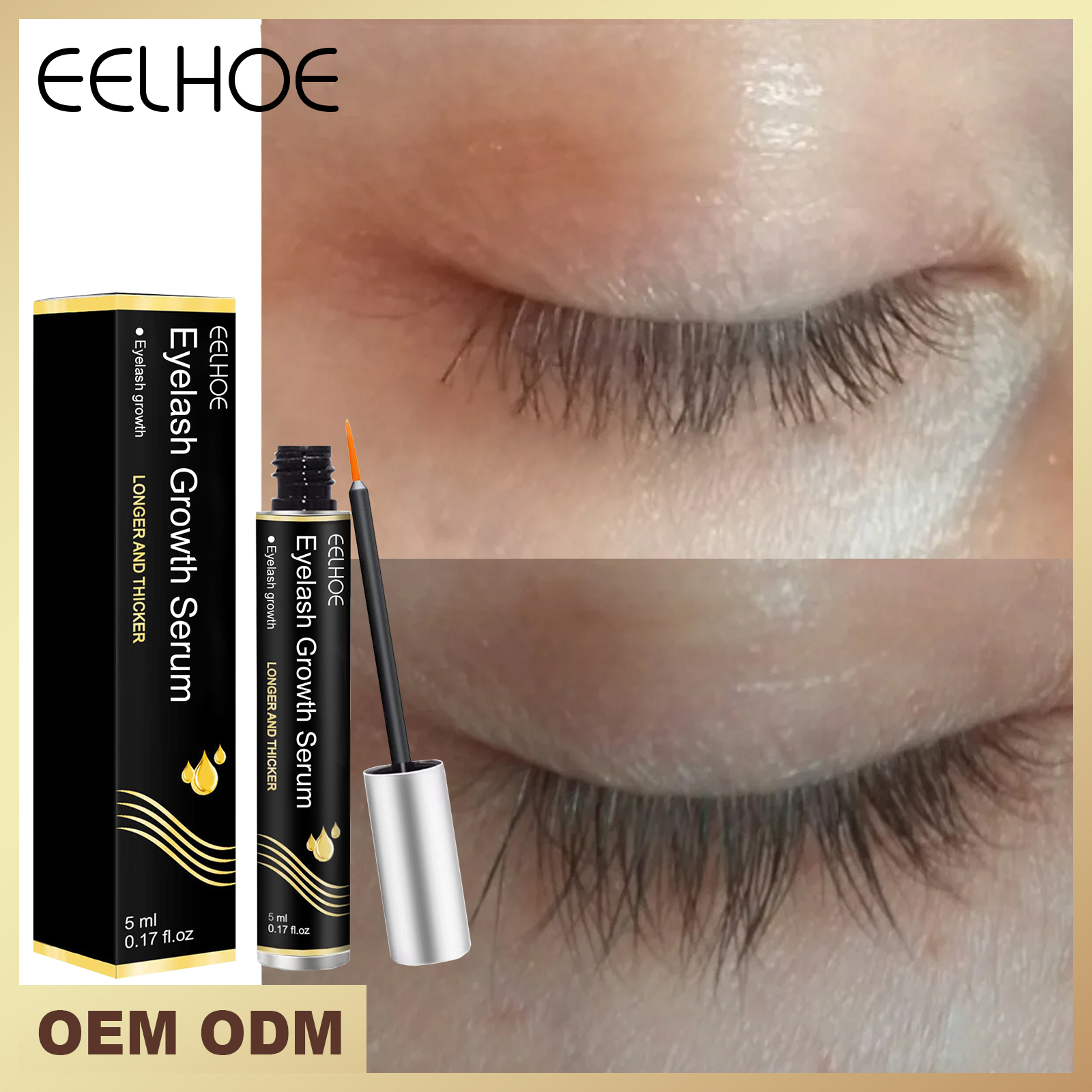 Lash Serum Growth - Eyelash Growth Serum Lengthening Thickening Nourishing