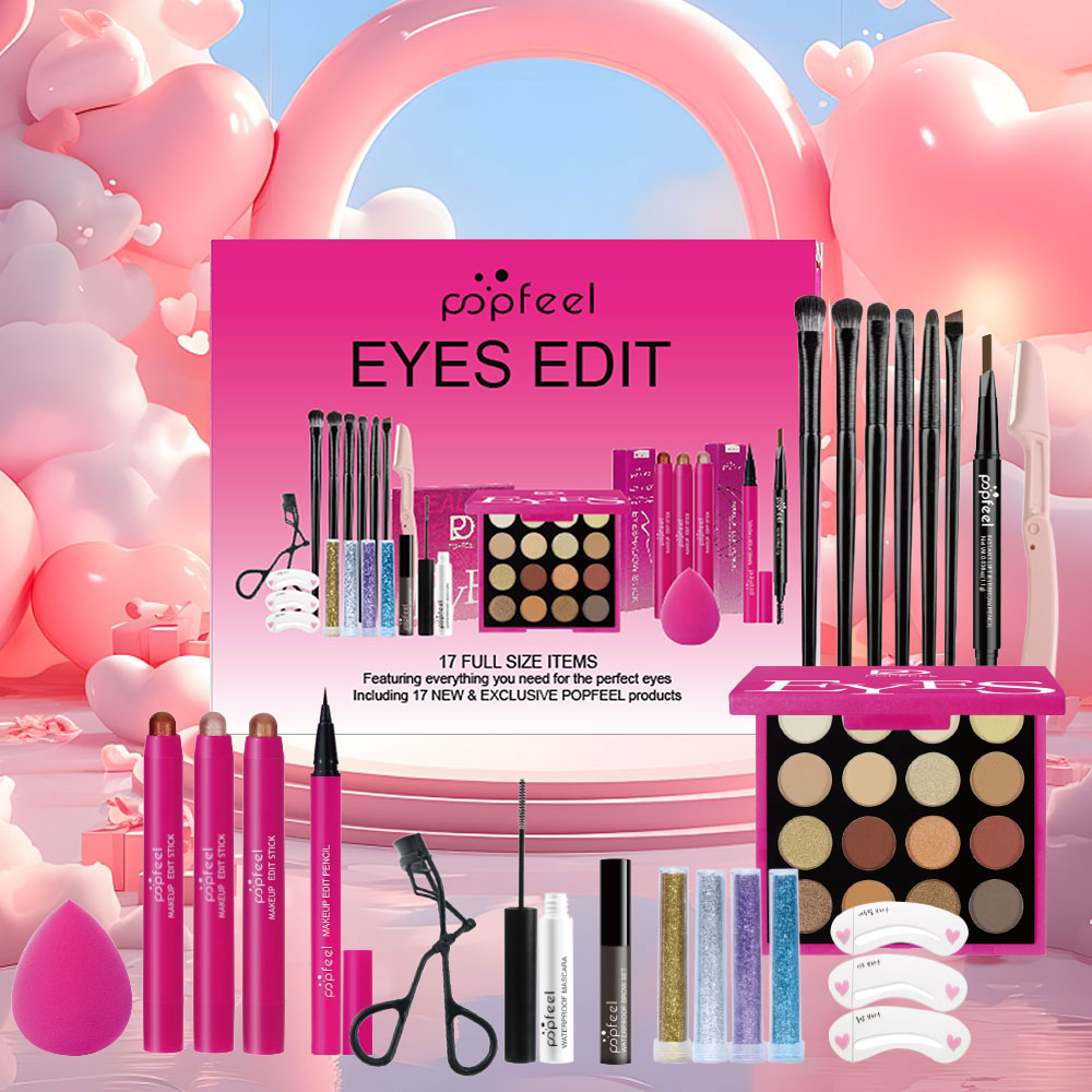 Huda Beauty Makeup Set - POPFEEL 22-Piece Eye Makeup Set: Includes