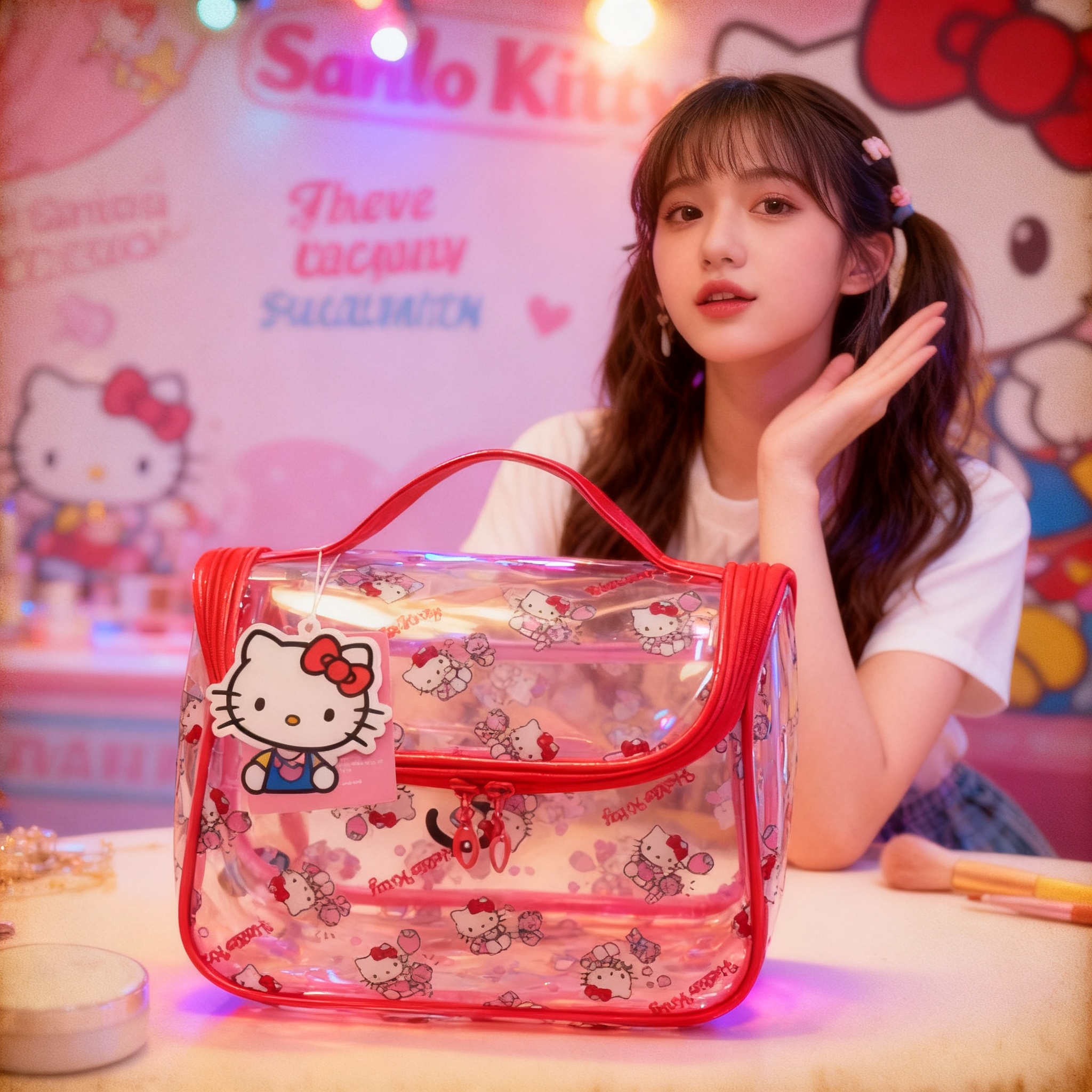 Makeup And Beauty - Sanrio Kawaii Visual Makeup Bag Storage