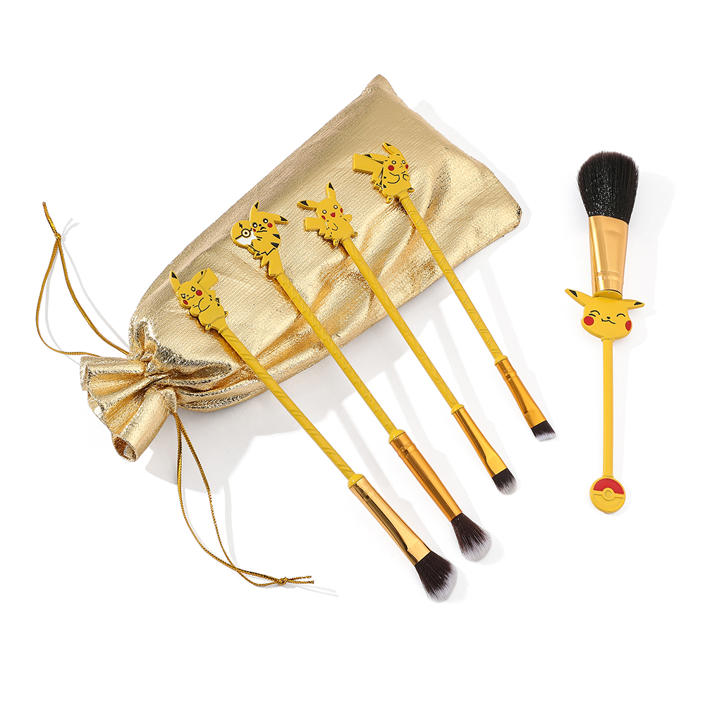 5pcs/set Pokemon Pikachu Makeu - Beauty Makeup Tools Set ulasan dan harga
