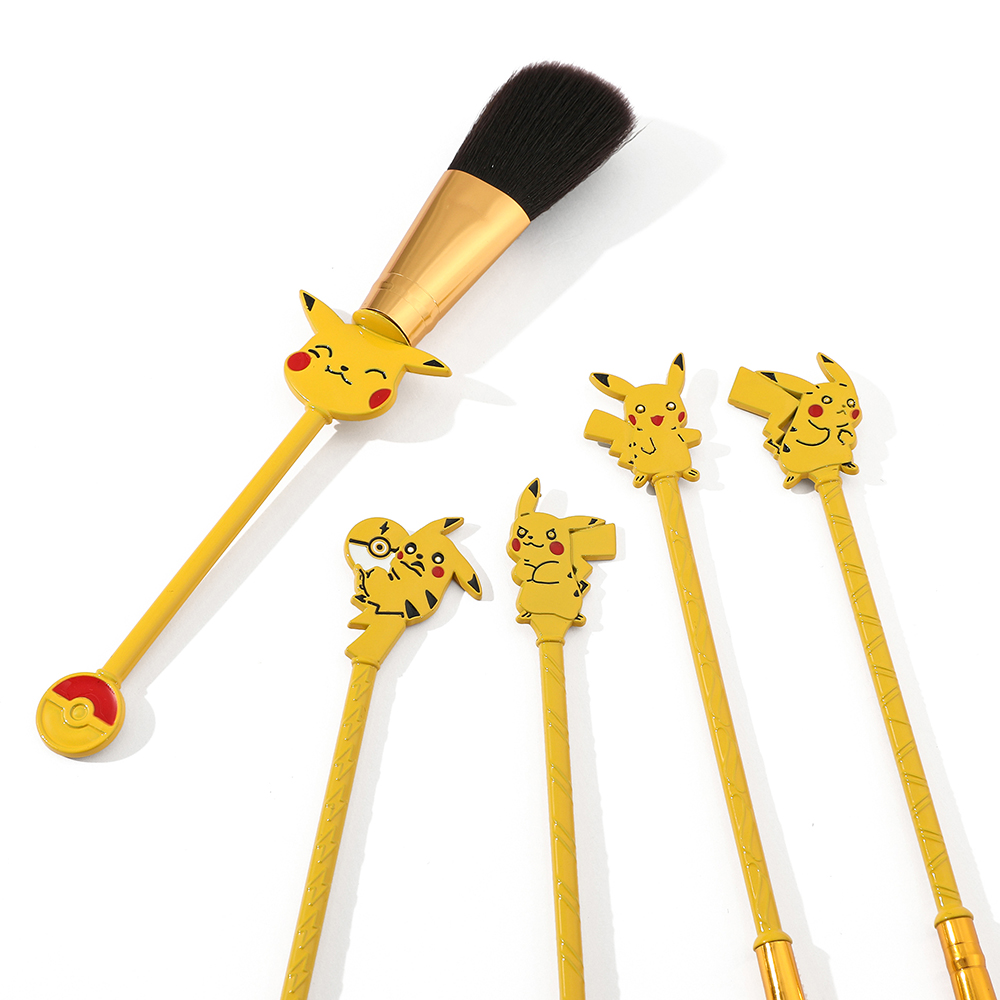 5pcs/set Pokemon Pikachu Makeu - Beauty Makeup Tools Set ulasan dan harga