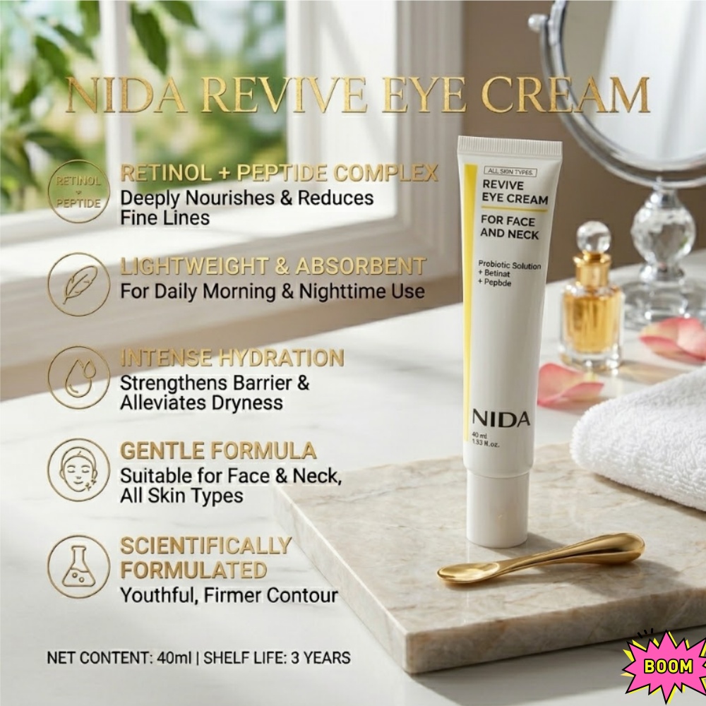 NIDA Retinol Peptide Eye Cream - Beauty Glazed Makeup ulasan dan harga