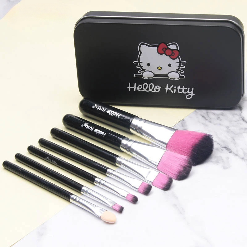 Kawaii Hello Kitty Makeup Brus - Beauty Makeup Tools Set ulasan dan harga