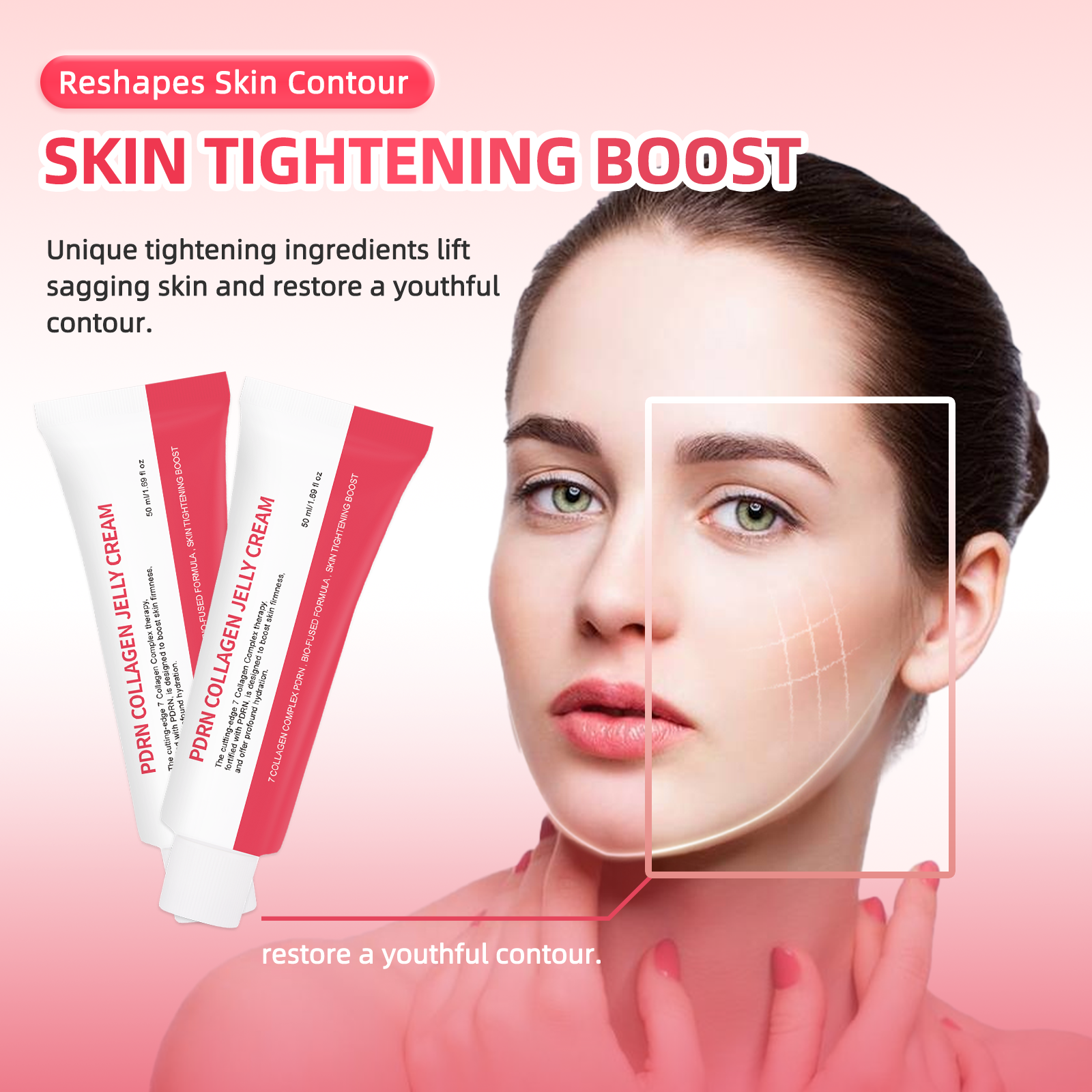 PDRN Collagen Jelly Cream Anti - Beauty Glazed Makeup ulasan dan harga