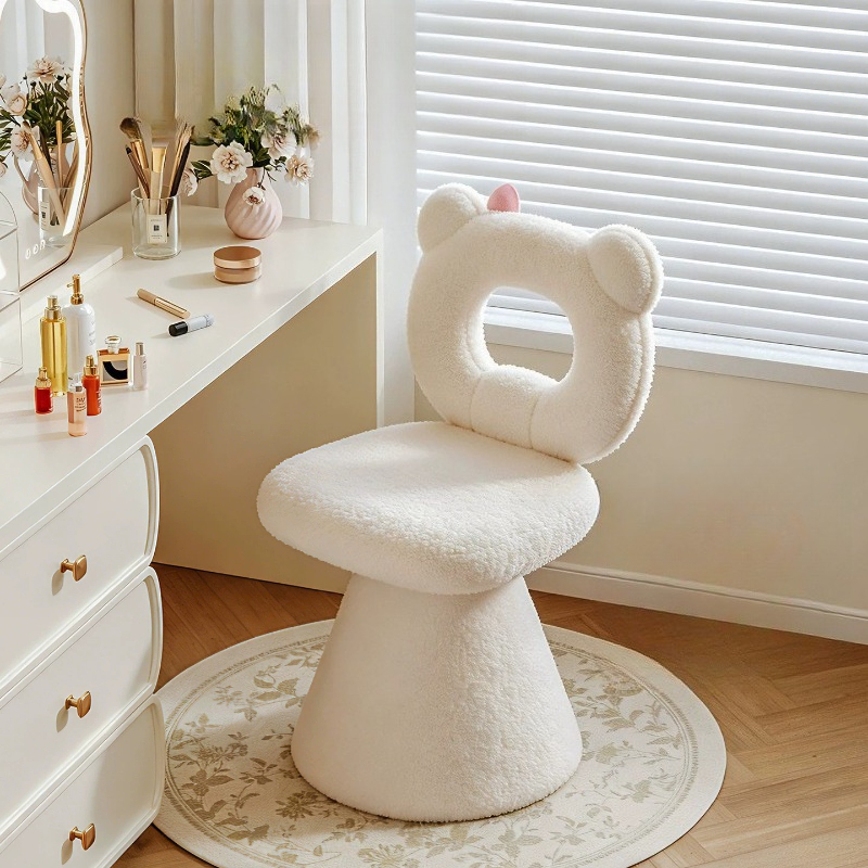 Bow Dressing Vanity Stool Pink - Makeup And Beauty ulasan dan harga