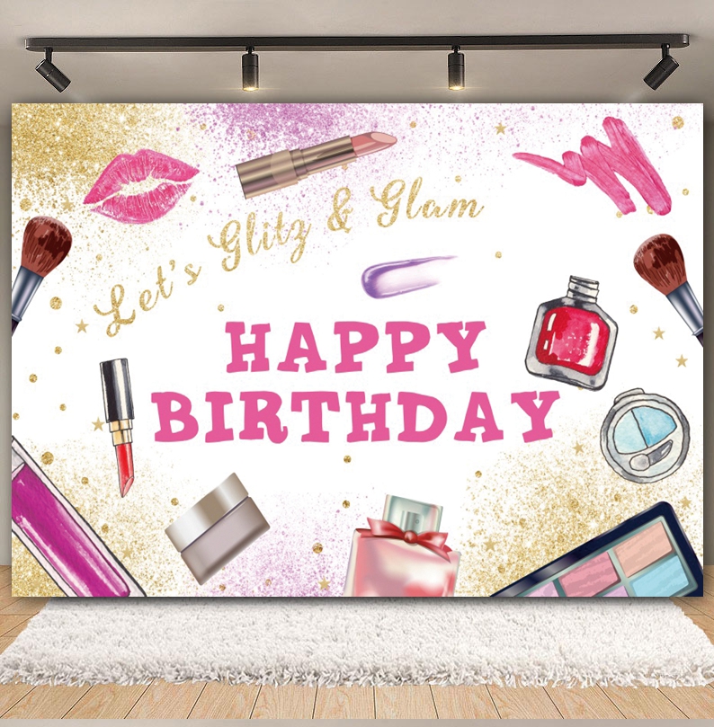 Spa Party Backdrop for Photogr - Beauty Makeup Girl Photo ulasan dan harga