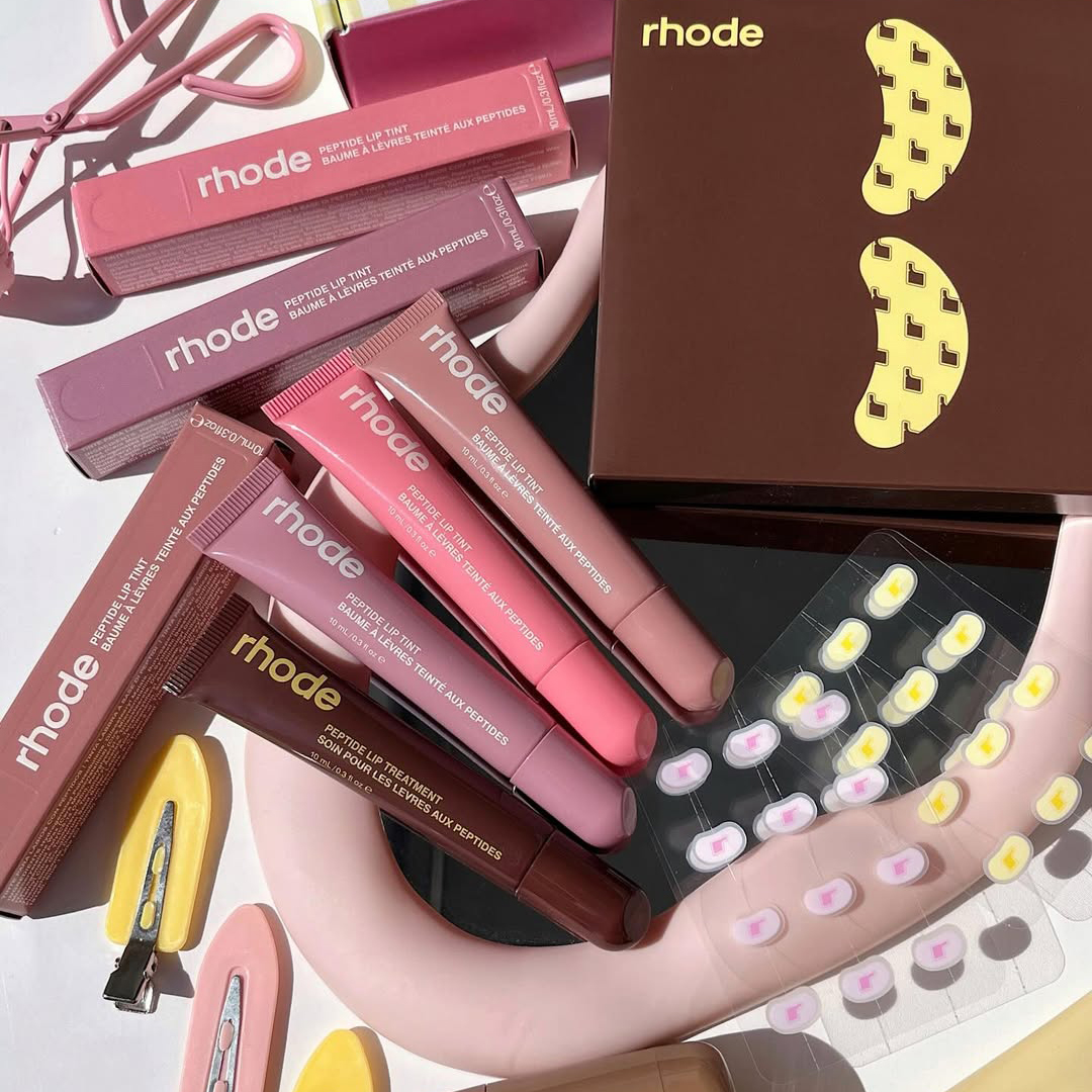 RHODE Pretzel Sweet Pea Carame - Huda Beauty Makeup Set ulasan dan harga