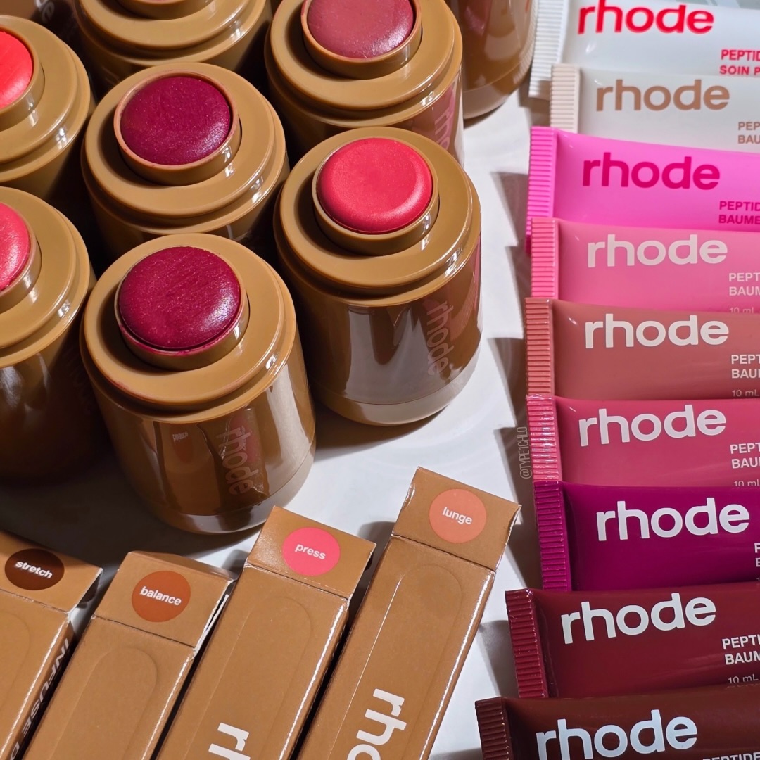 RHODE Pretzel Sweet Pea Carame - Huda Beauty Makeup Set ulasan dan harga