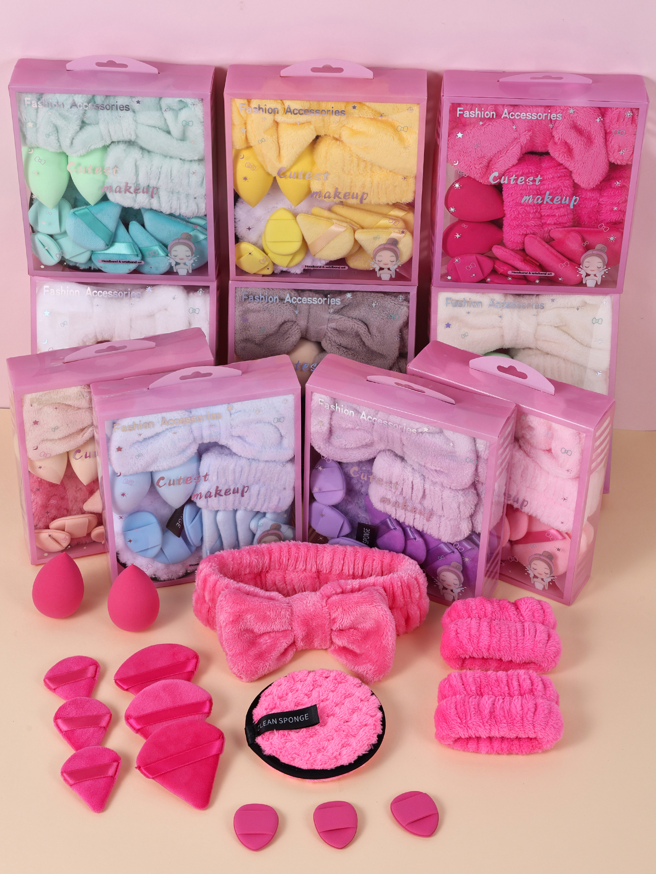 15pcs Women Wash Face Spa Hair - Beauty Glazed Makeup ulasan dan harga