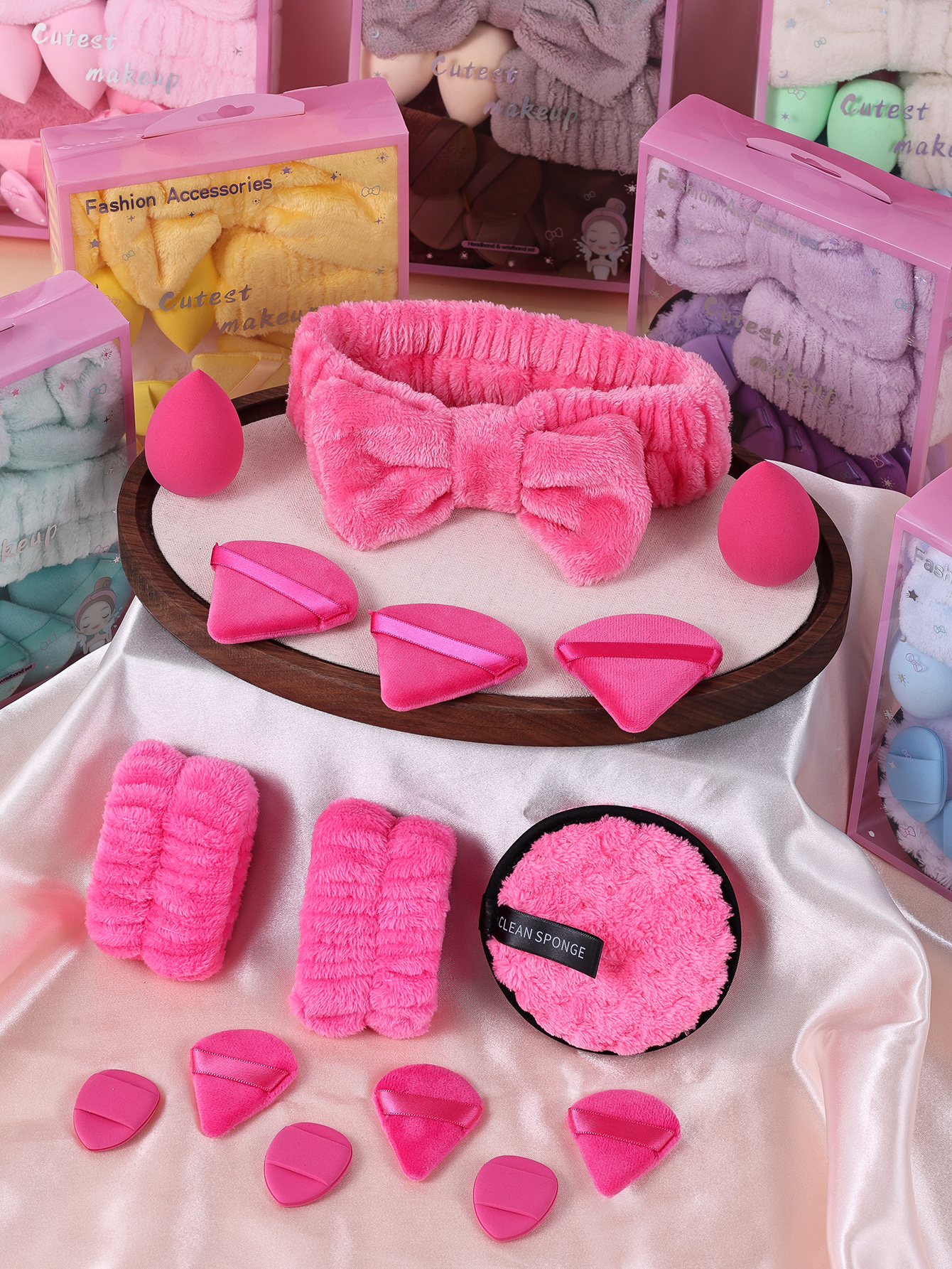 15pcs Women Wash Face Spa Hair - Beauty Glazed Makeup ulasan dan harga