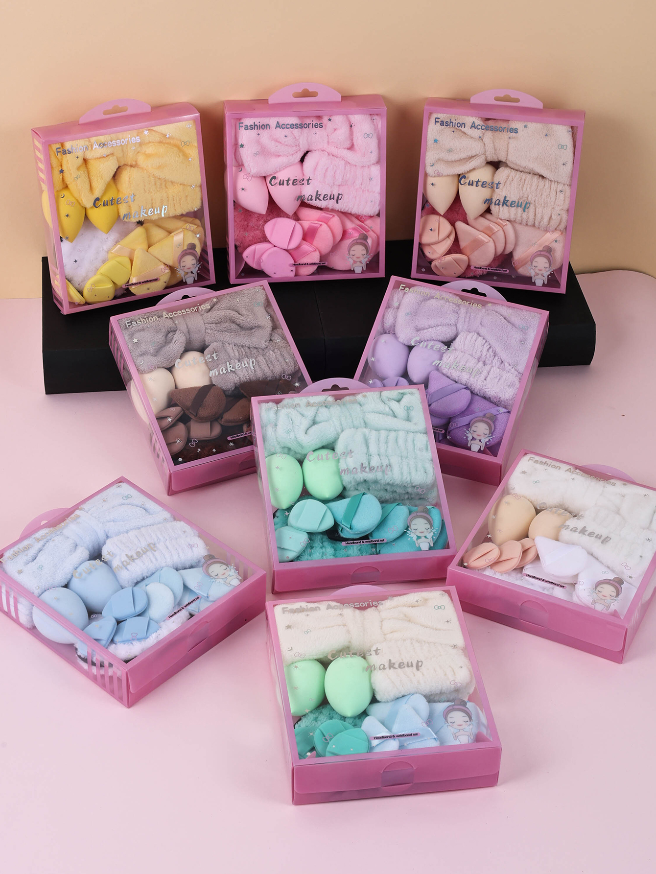 15pcs Women Wash Face Spa Hair - Beauty Glazed Makeup ulasan dan harga