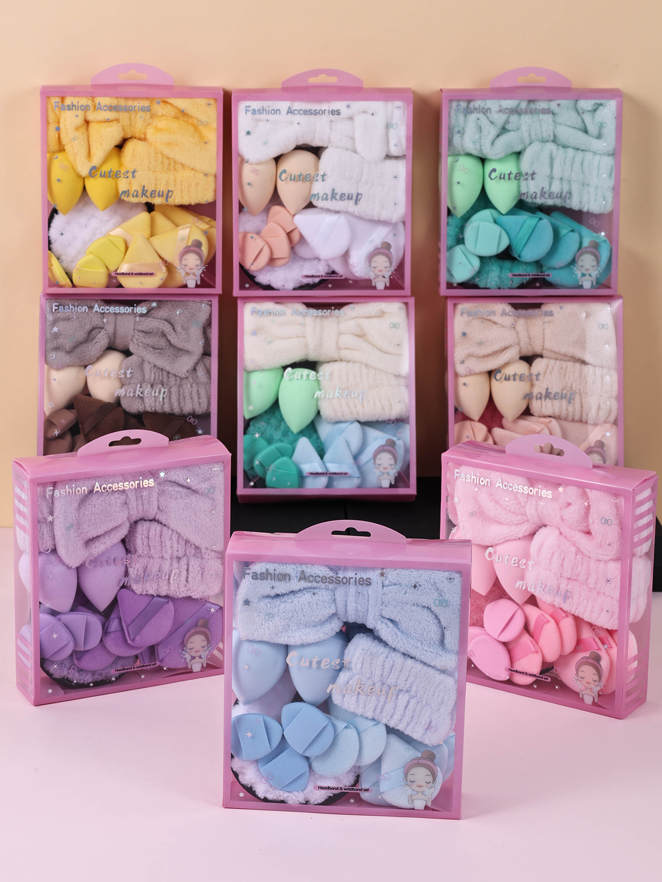 15pcs Women Wash Face Spa Hair - Beauty Glazed Makeup ulasan dan harga
