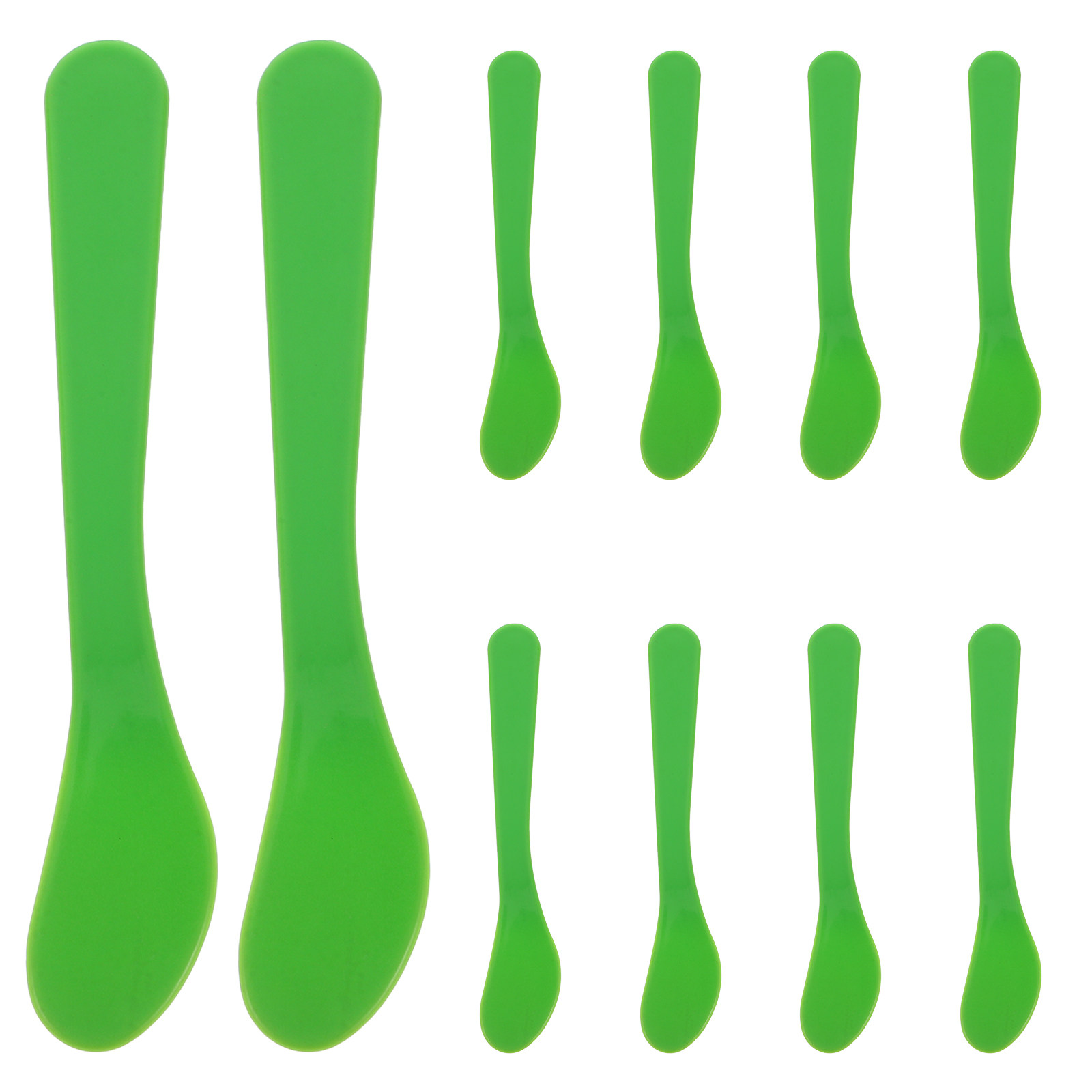 10Pcs Spatula Set PP Handle Fa - Beauty Makeup Tools Set ulasan dan harga