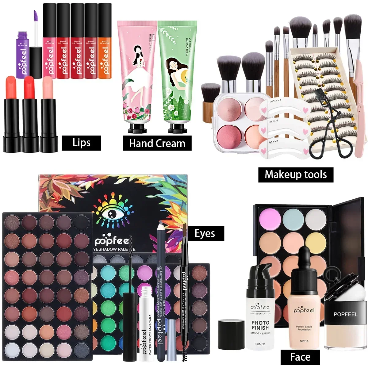 POPFEEL All-in-One Makeup Kit  - Huda Beauty Makeup Set ulasan dan harga