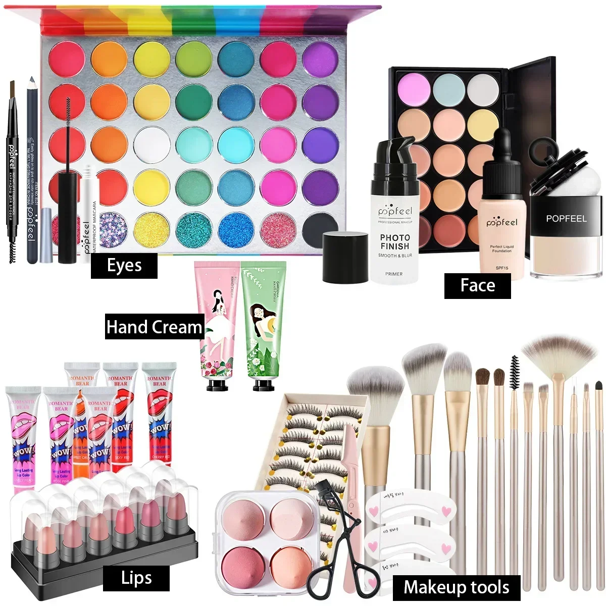 POPFEEL All-in-One Makeup Kit  - Huda Beauty Makeup Set ulasan dan harga