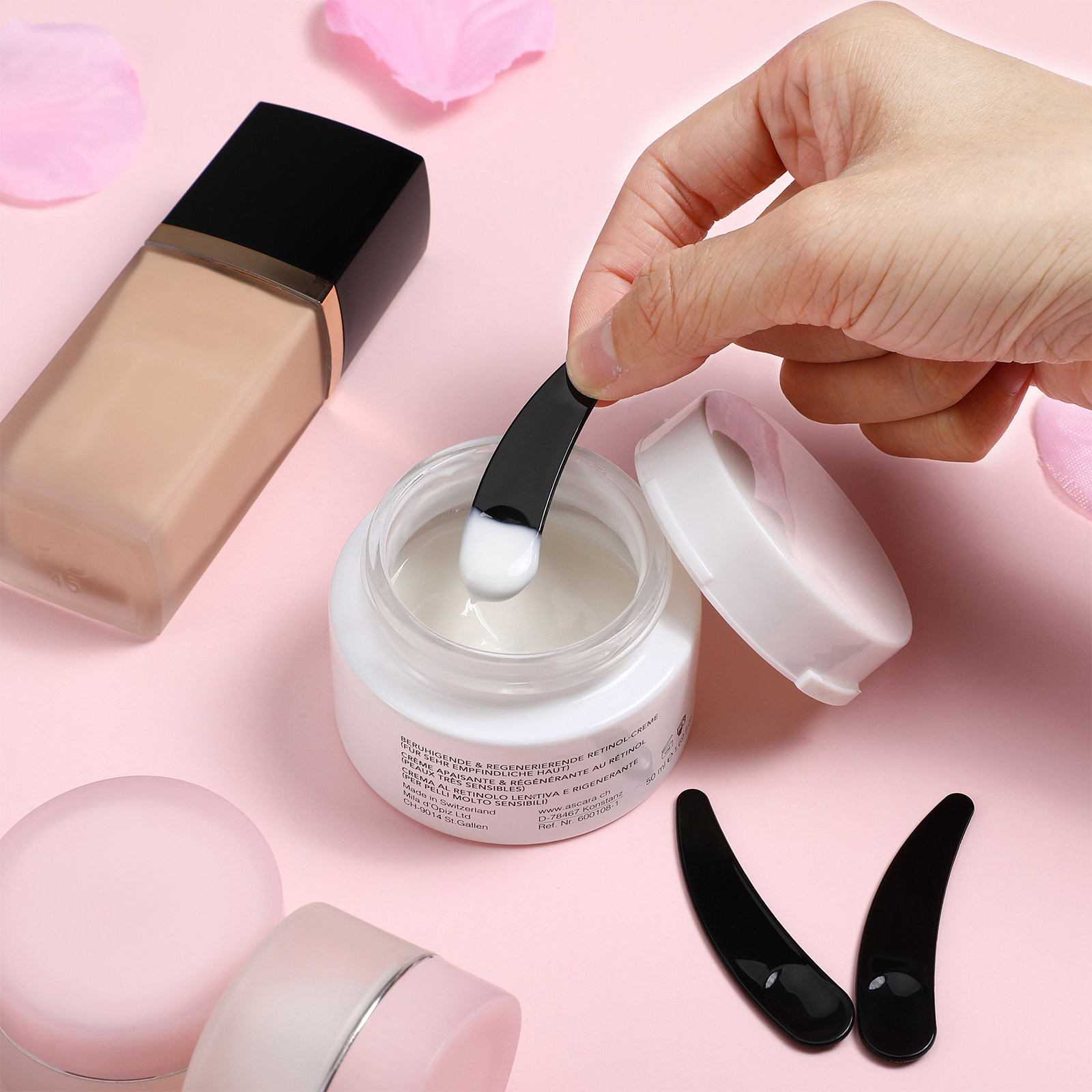 50Pcs Face Cream Spatulas Spoo - Beauty Makeup Cream ulasan dan harga