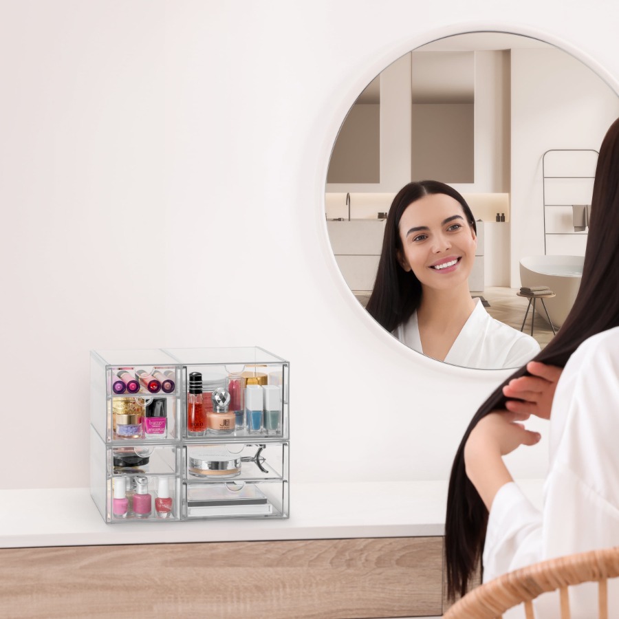 Stackable 2-Piece Clear Makeup - Your Beauty Makeup ulasan dan harga