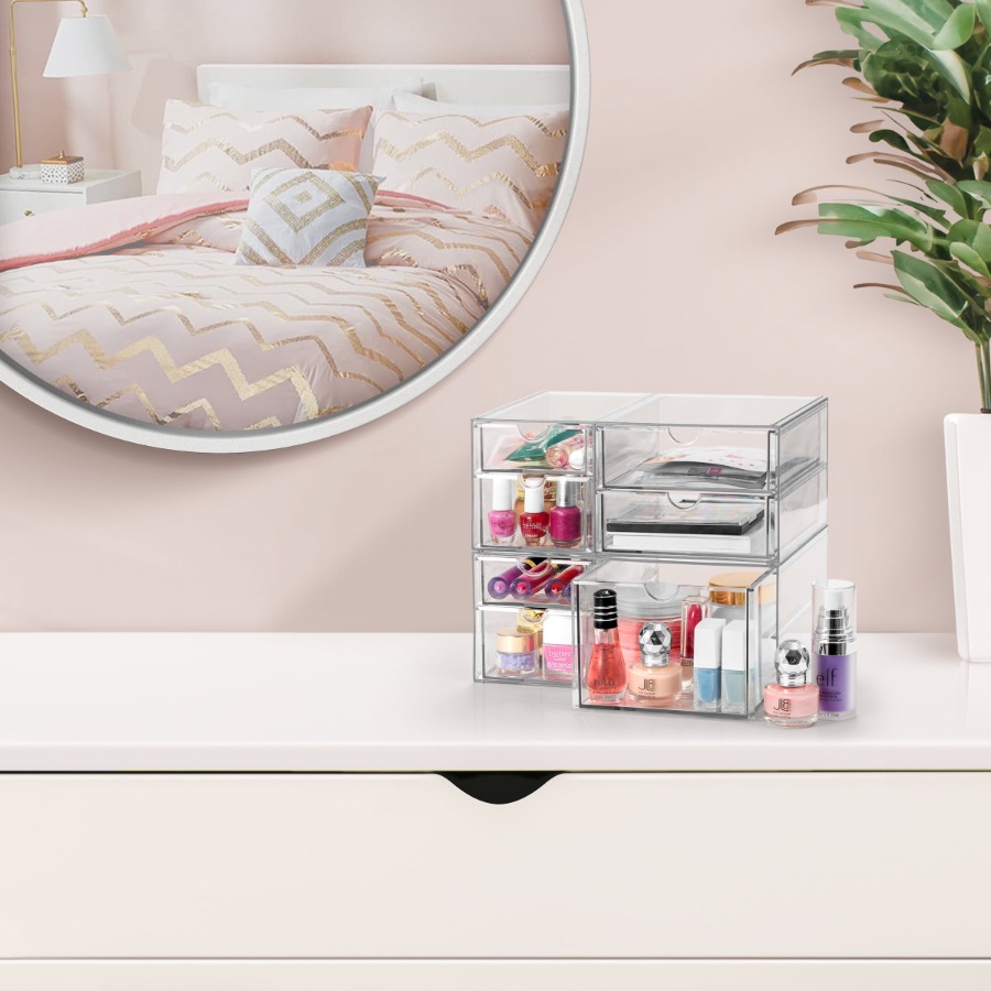 Stackable 2-Piece Clear Makeup - Your Beauty Makeup ulasan dan harga