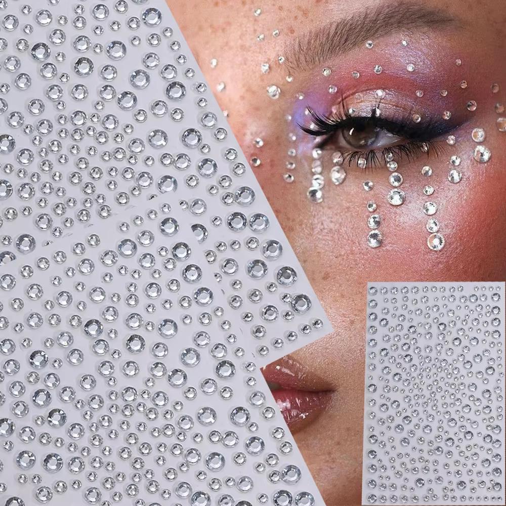 1 Sheet Silver-White Glitter 3 - Beauty Glazed Makeup ulasan dan harga