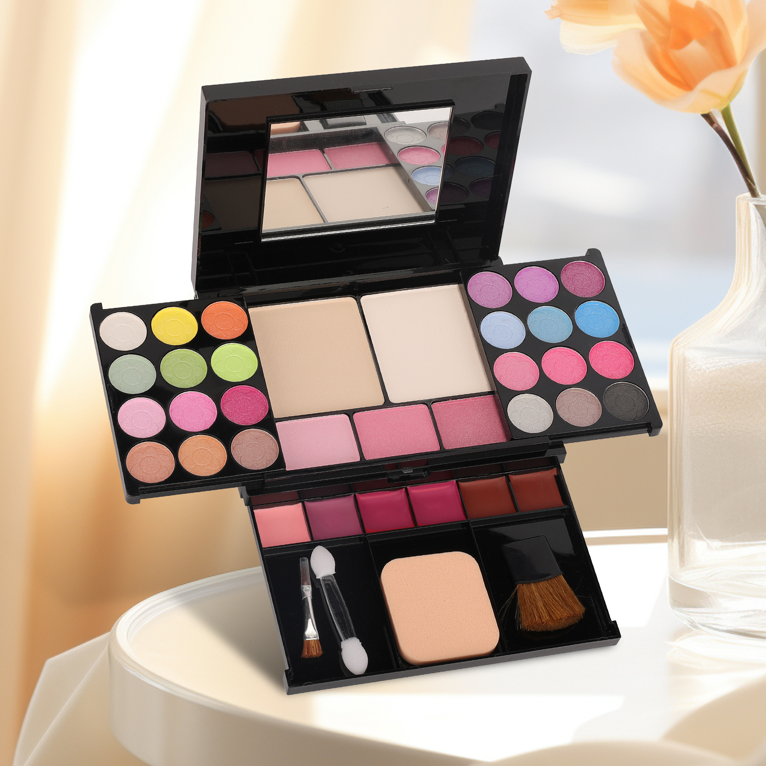 35 color pearl eye shadow make - Huda Beauty Makeup Set ulasan dan harga
