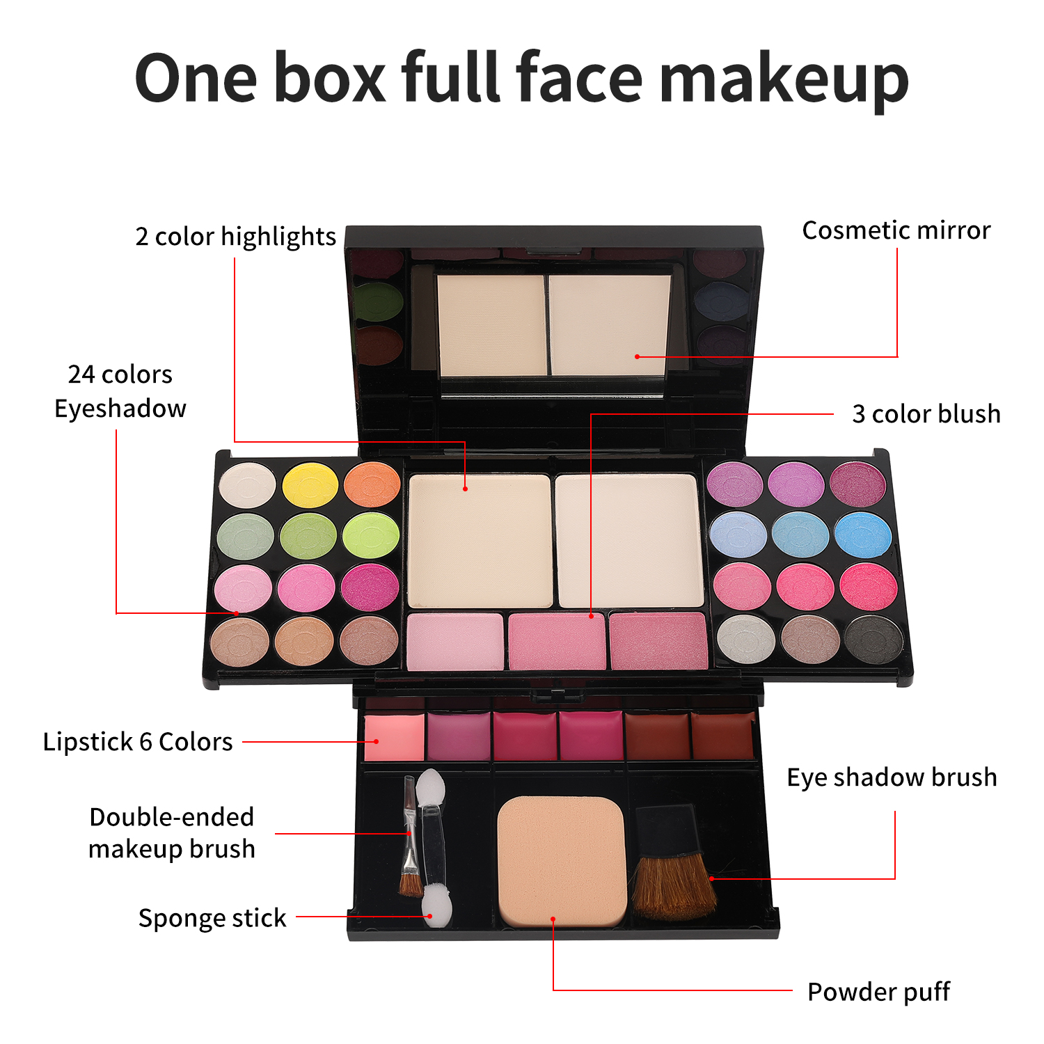 35 color pearl eye shadow make - Huda Beauty Makeup Set ulasan dan harga