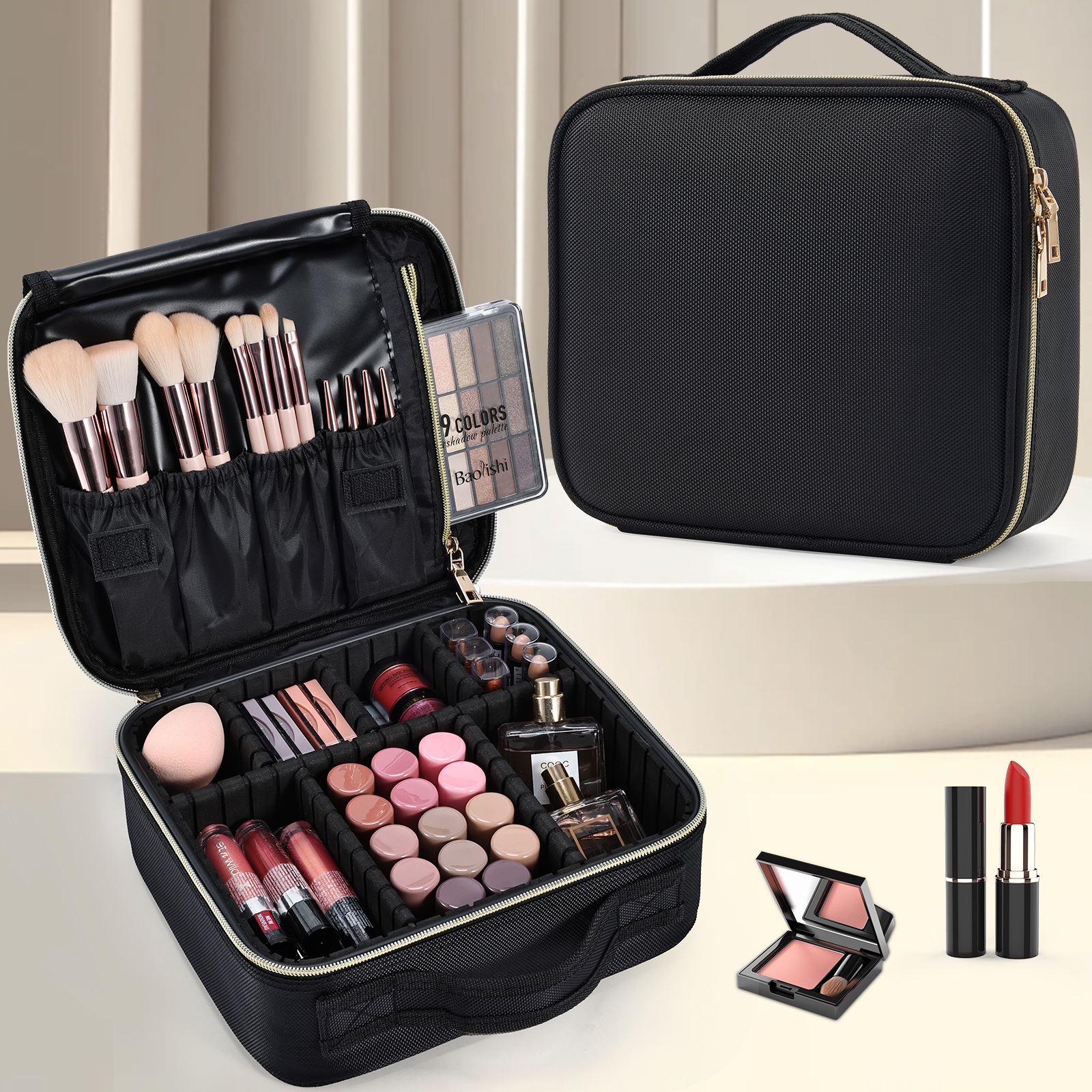 Cosmetic Case Makeup Bag Vanit - Makeup And Beauty ulasan dan harga