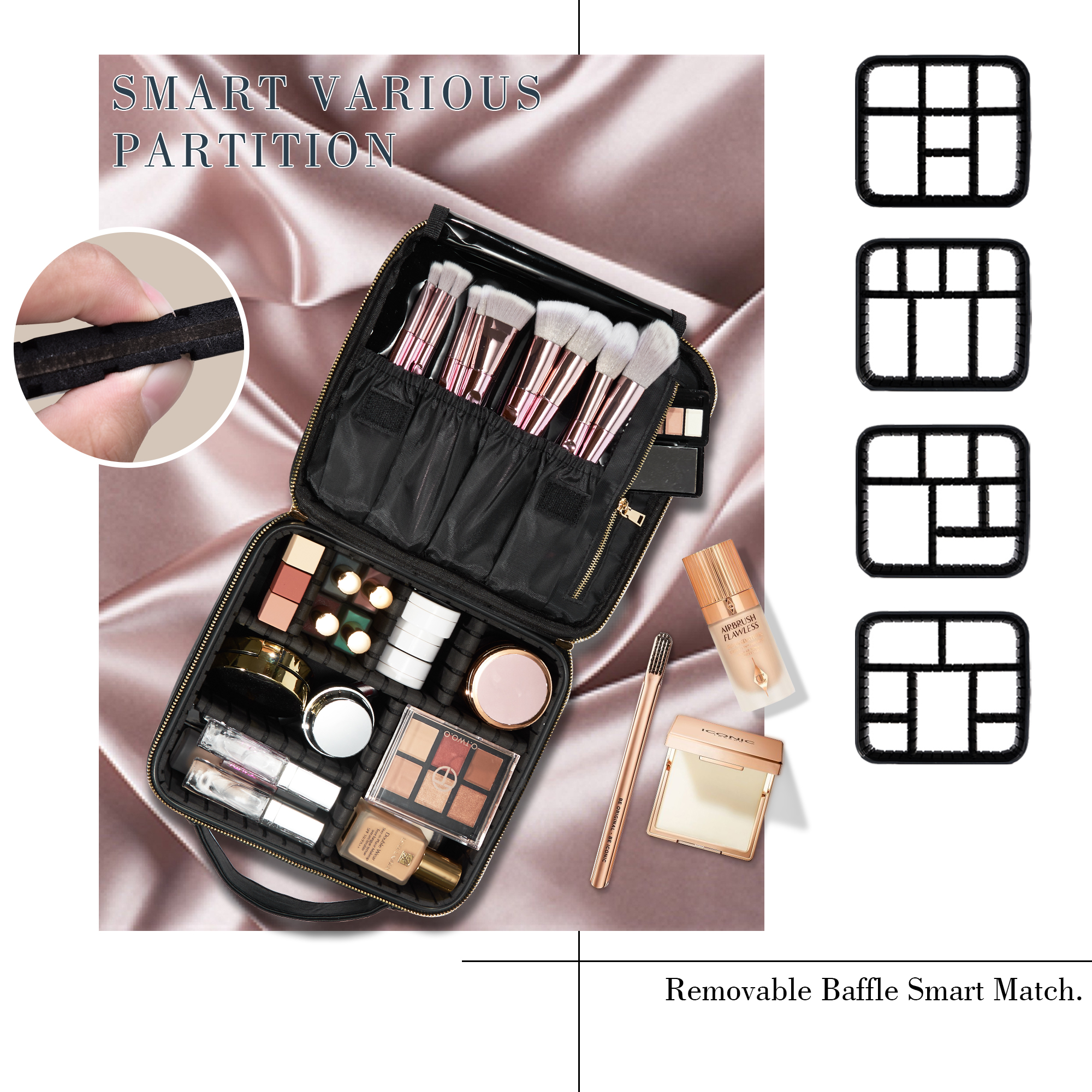 Cosmetic Case Makeup Bag Vanit - Makeup And Beauty ulasan dan harga