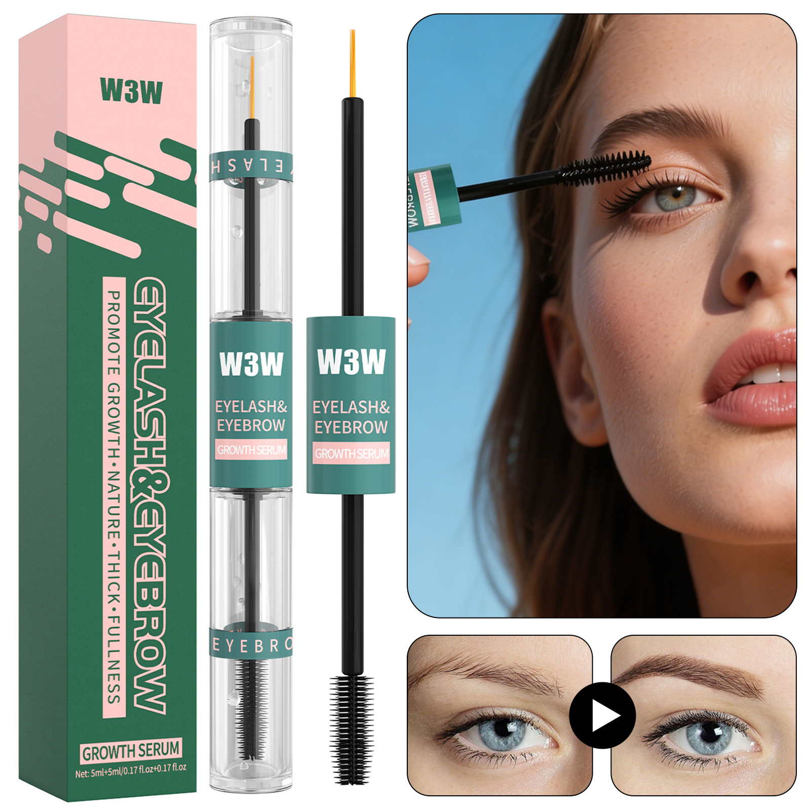 2 In 1 Eyelash Eyebrow Growth  - Lash Serum Growth ulasan dan harga
