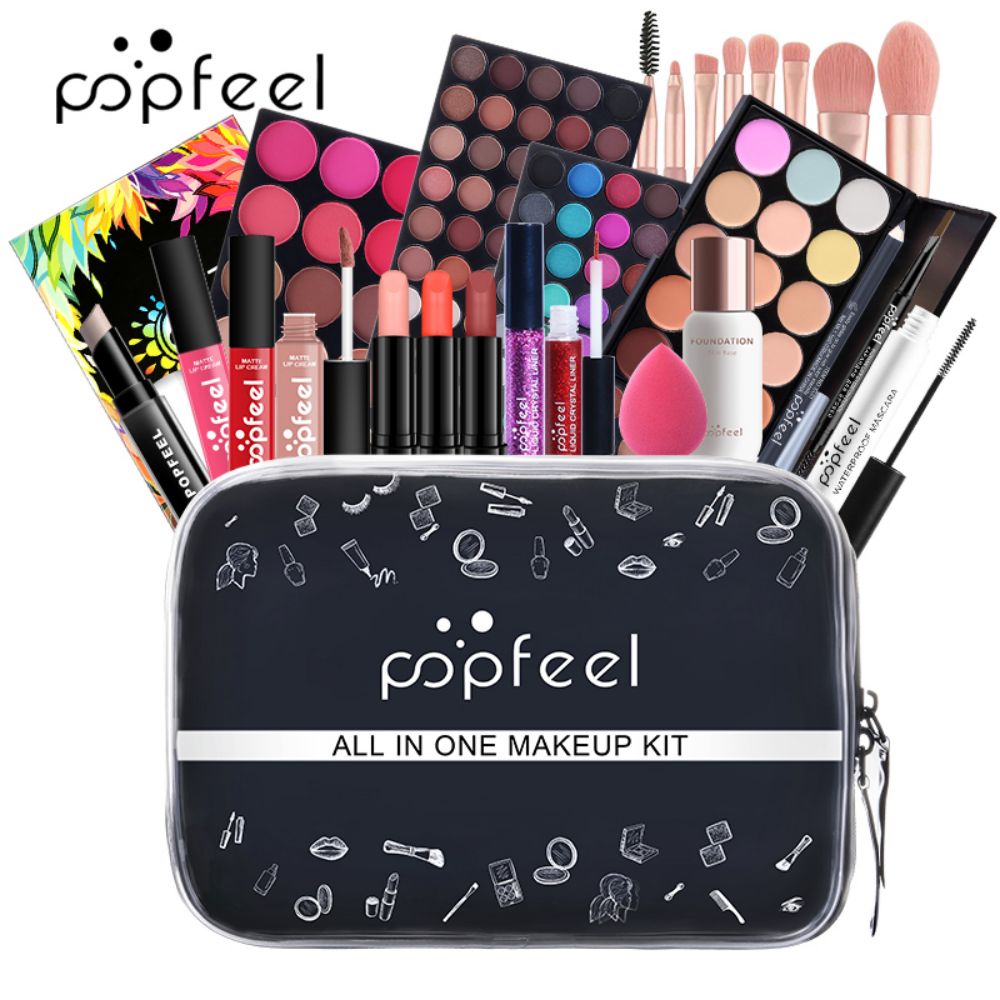 POPFEEL All-in-One Makeup Kit, - Huda Beauty Makeup Set ulasan dan harga