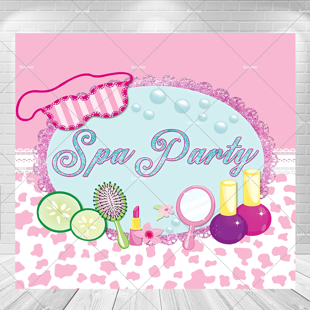 Spa Party Theme Backdrop for P - Beauty Makeup Girl Photo ulasan dan harga