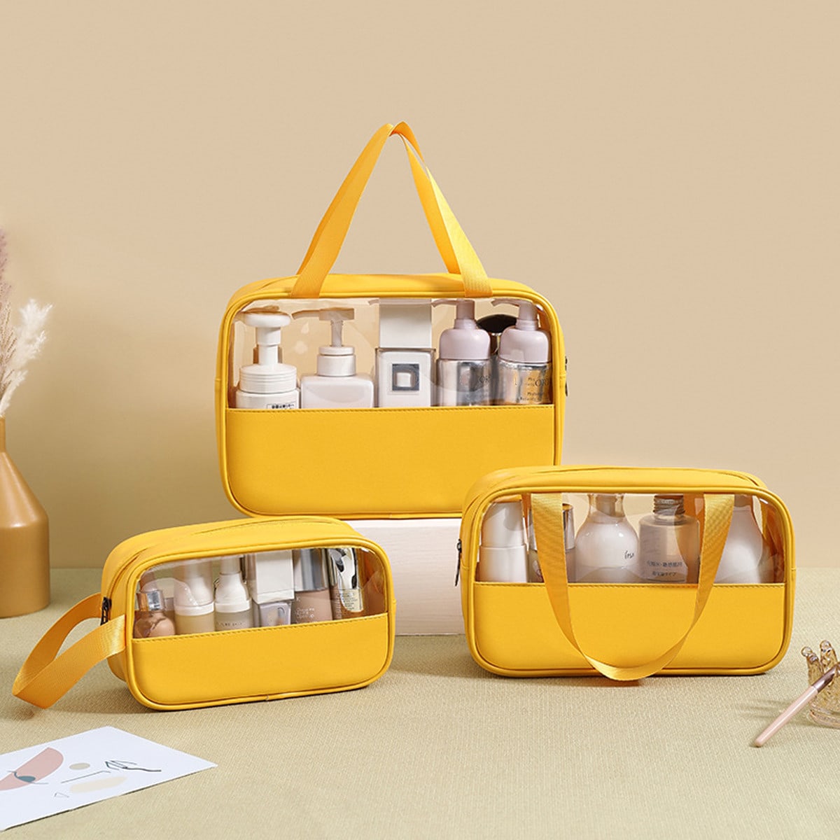 3Pcs/Set Cosmetic Bag  Organiz - Your Beauty Makeup ulasan dan harga
