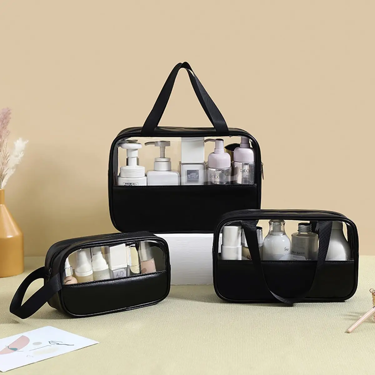 3Pcs/Set Cosmetic Bag  Organiz - Your Beauty Makeup ulasan dan harga