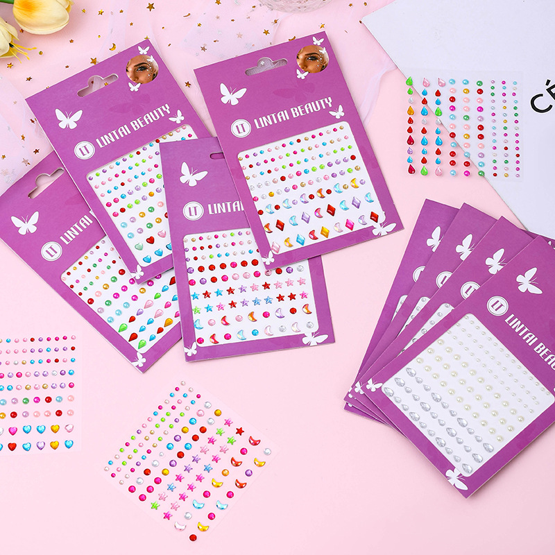 Hot Selling Face Gems Stickers - Makeup And Beauty ulasan dan harga