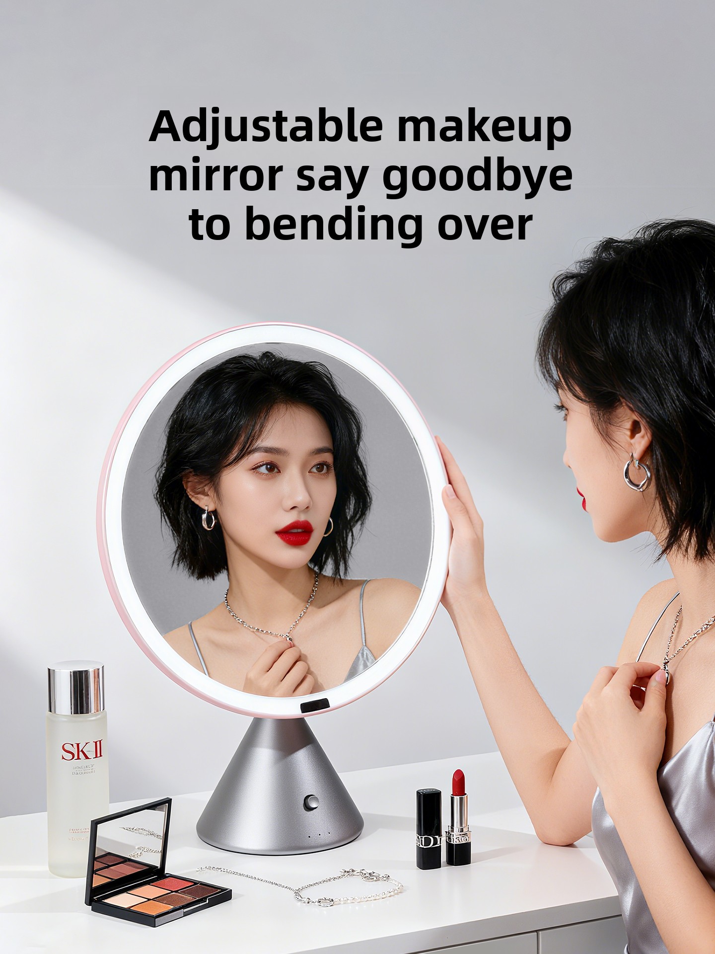 Light luxury desktop led smart - Beauty Makeup Definition ulasan dan harga