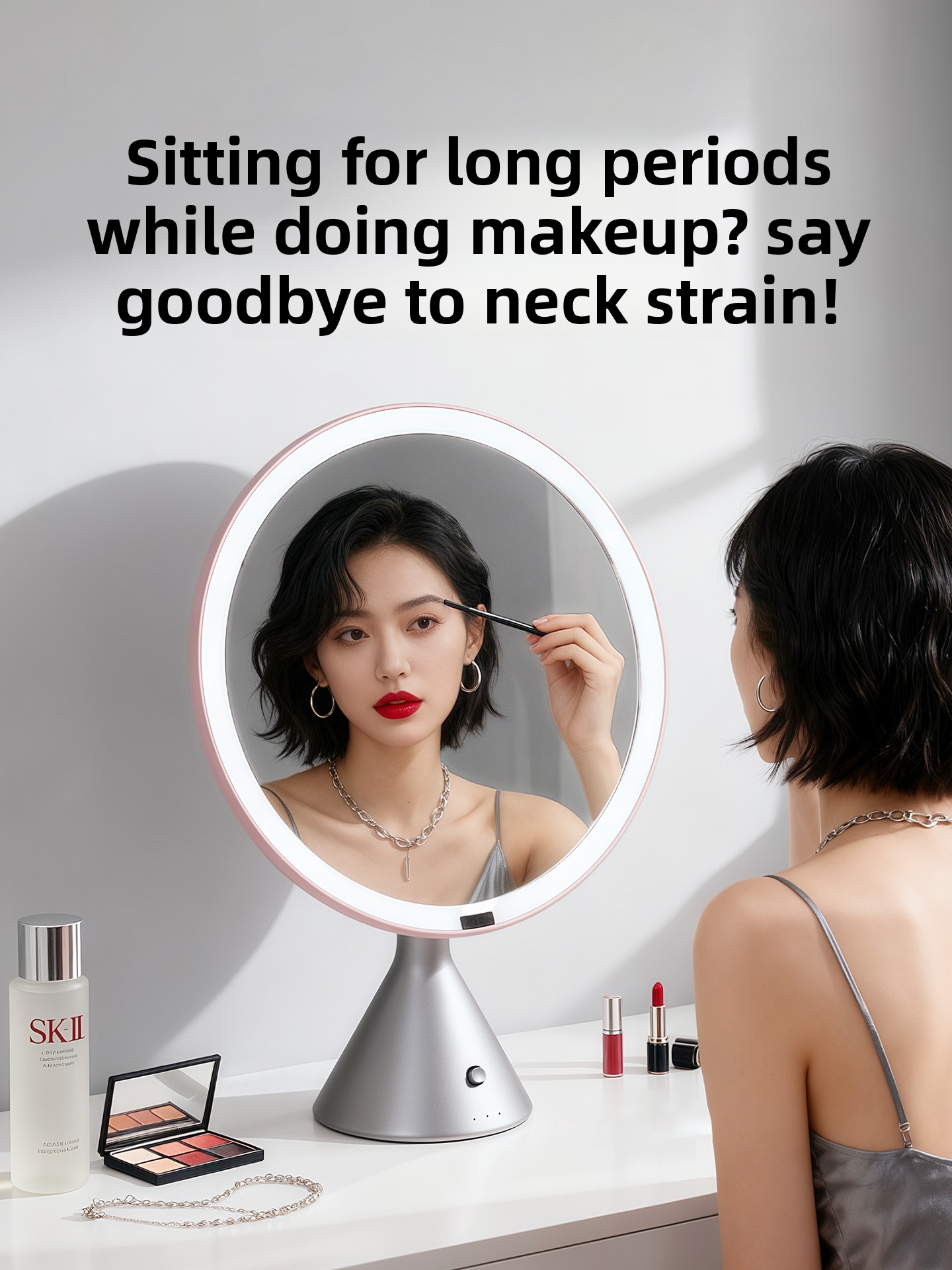 Light luxury desktop led smart - Beauty Makeup Definition ulasan dan harga