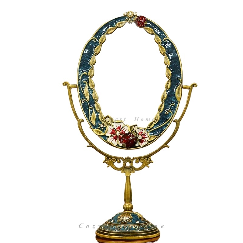 Metal mirror desktop large mak - Beauty Makeup Definition ulasan dan harga