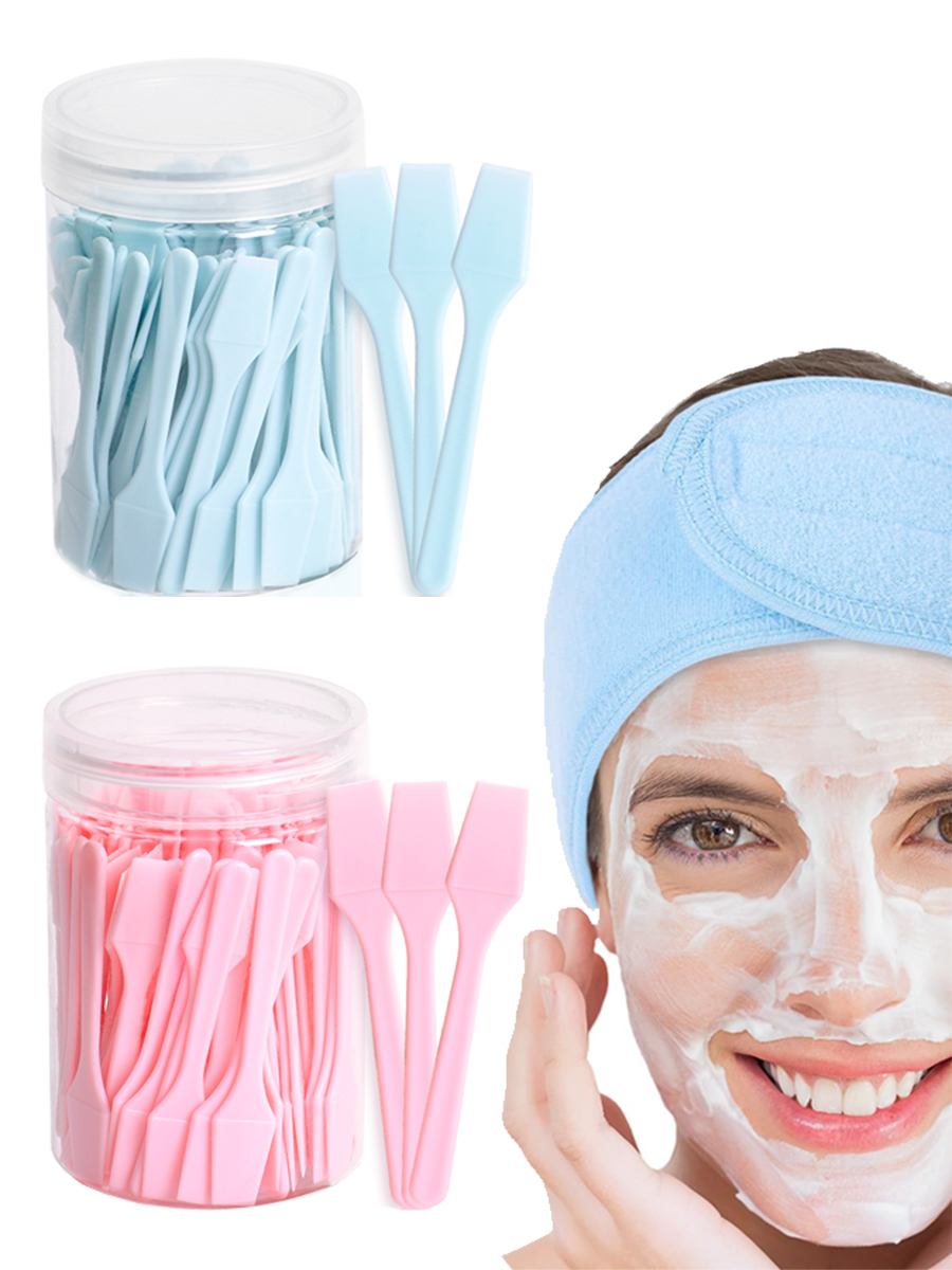 100 Pieces Cosmetic Spatulas S - Beauty Makeup Cream ulasan dan harga
