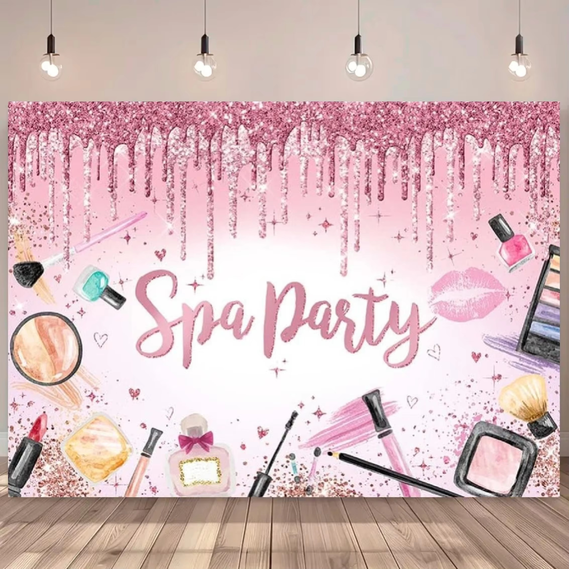 Birthday Party Banner Backgrou - Beauty Makeup Girl Photo ulasan dan harga