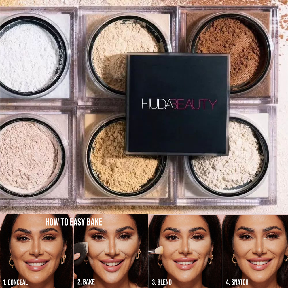 HudaBeauty Loose powder makeup - Huda Beauty Makeup Set ulasan dan harga
