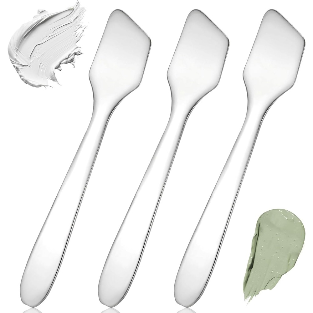 3-Piece Mini Stainless Steel M - Beauty Makeup Cream ulasan dan harga