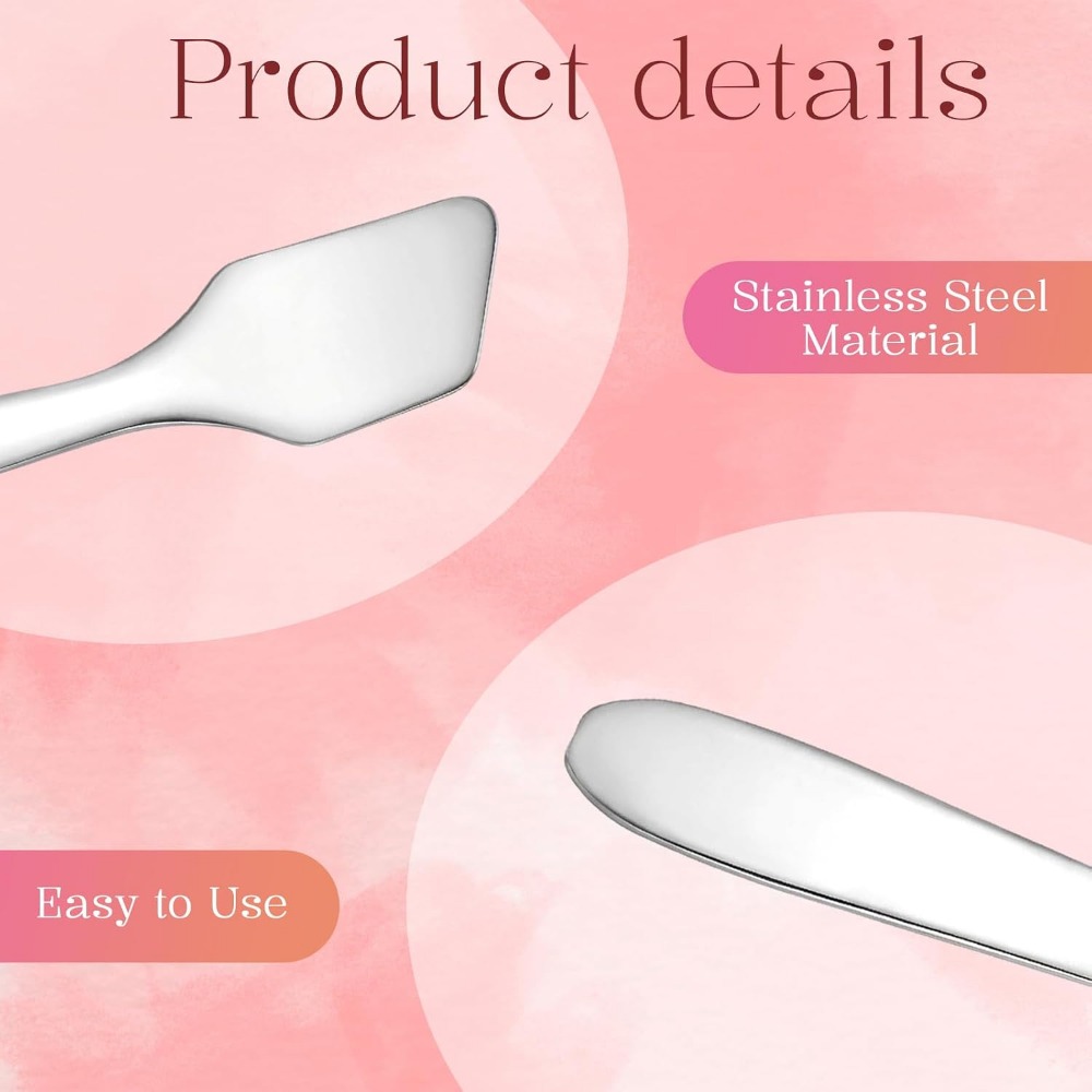 3-Piece Mini Stainless Steel M - Beauty Makeup Cream ulasan dan harga