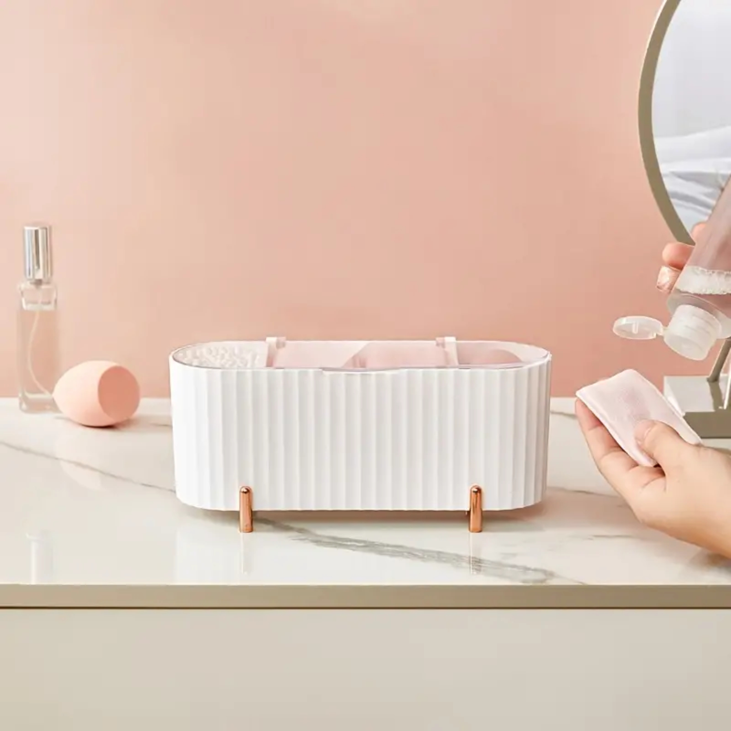 Elegant Dustproof Desktop Cosm - Your Beauty Makeup ulasan dan harga