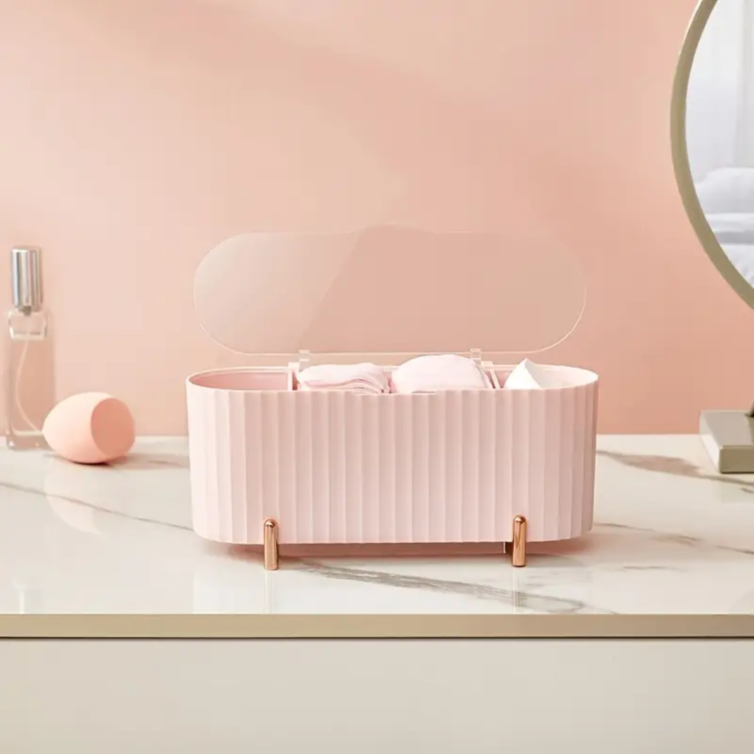 Elegant Dustproof Desktop Cosm - Your Beauty Makeup ulasan dan harga