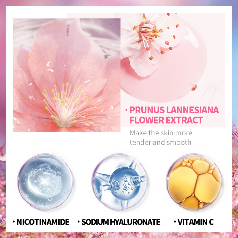 LAIKOU 8Pcs Sakura Facial Skin - Beauty Makeup Cream ulasan dan harga