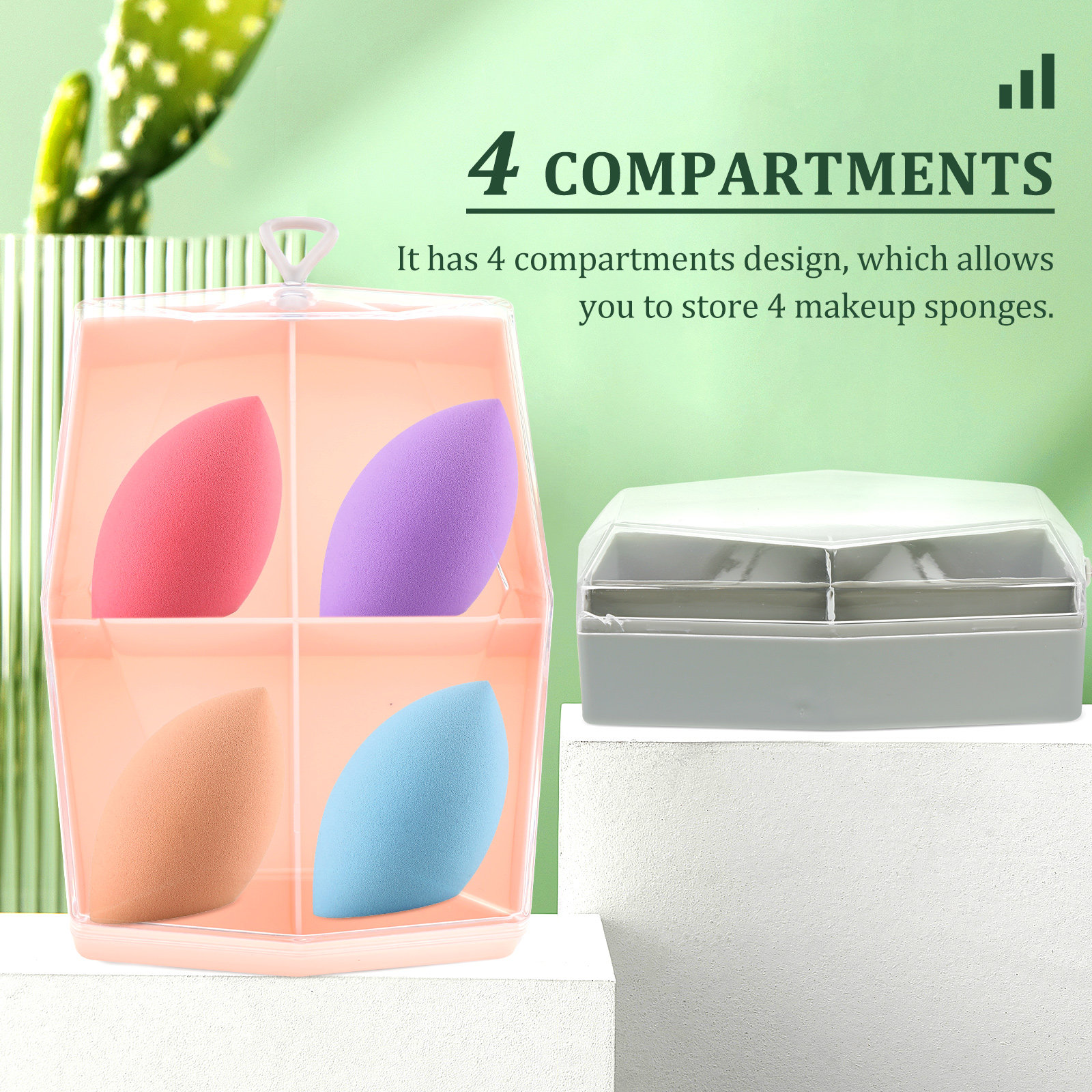 2Pcs Makeup Storage Case 4-Com - Makeup And Beauty ulasan dan harga
