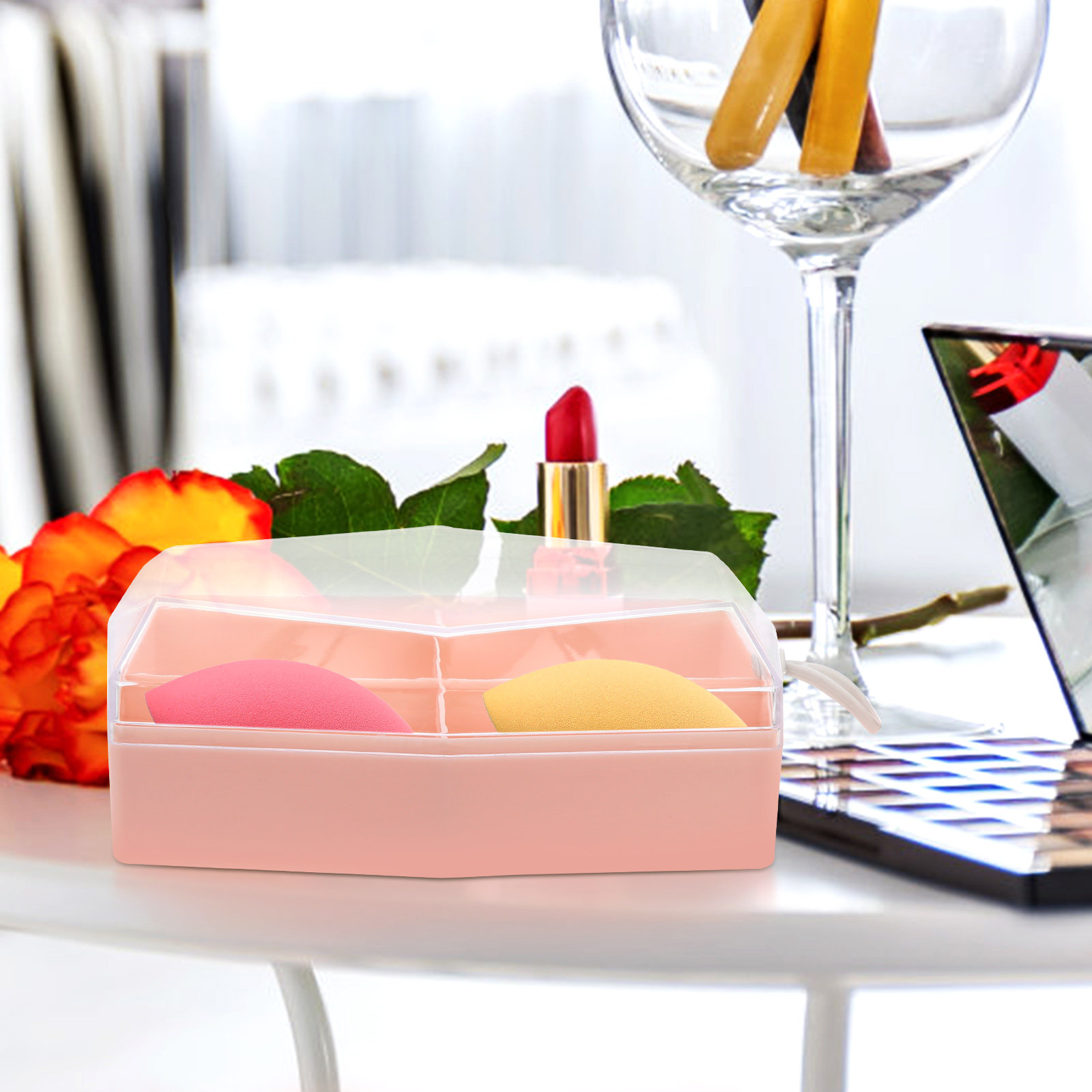2Pcs Makeup Storage Case 4-Com - Makeup And Beauty ulasan dan harga