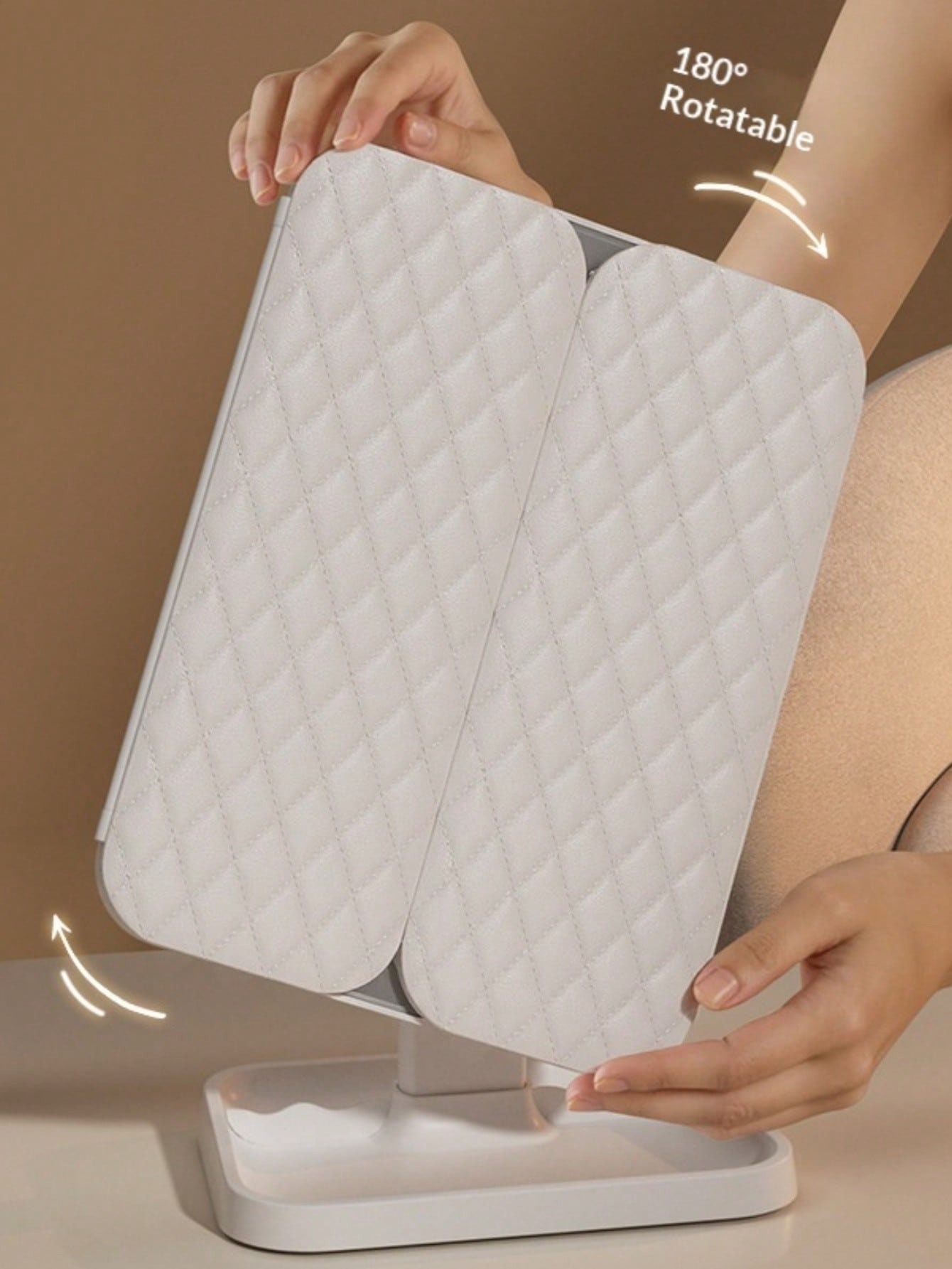 Trifold Makeup Mirror LED Ligh - Your Beauty Makeup ulasan dan harga